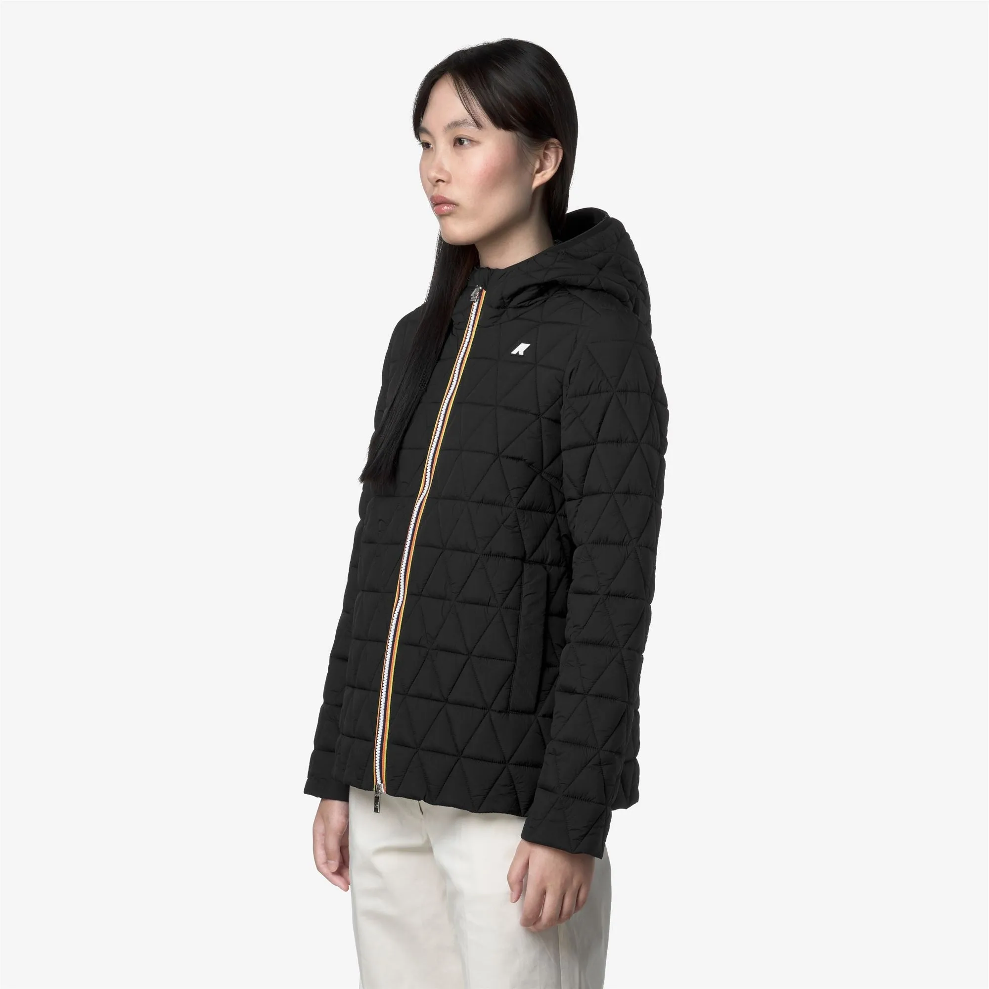 MADLAINE DIAMOND QUILTED WARM - Jackets - Short - WOMAN - Black Pure sold by K-Way product image thumbnail 4