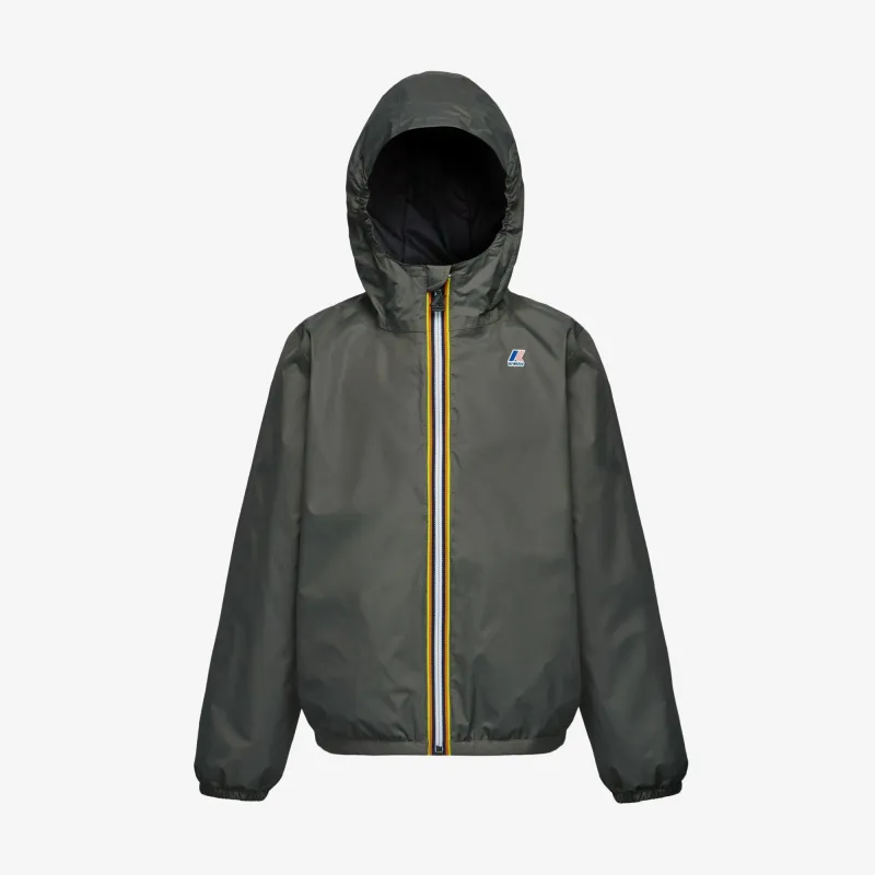 P. LE VRAI 4.0 CLAUDE WARM - Jackets - Mid - Kid unisex - GREEN BLACKISH made by K-Way