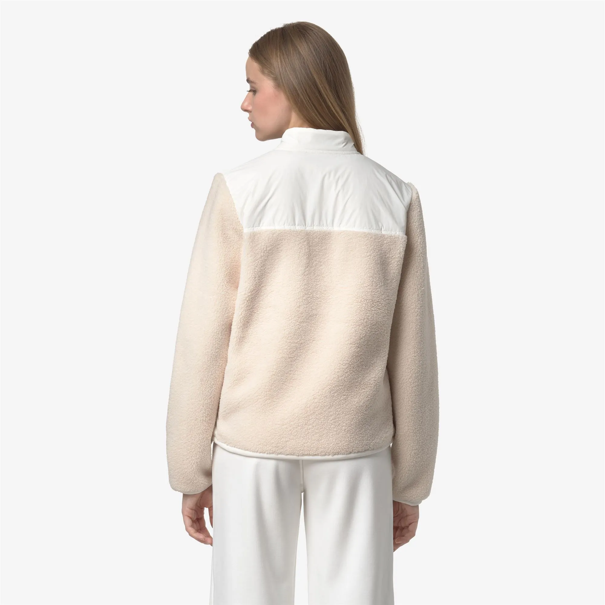BERNARDINE 4.0 ORSETTO - Fleece - Jacket - Woman - White Gardenia-Ecru-White Gardenia sold by K-Way product image thumbnail 5