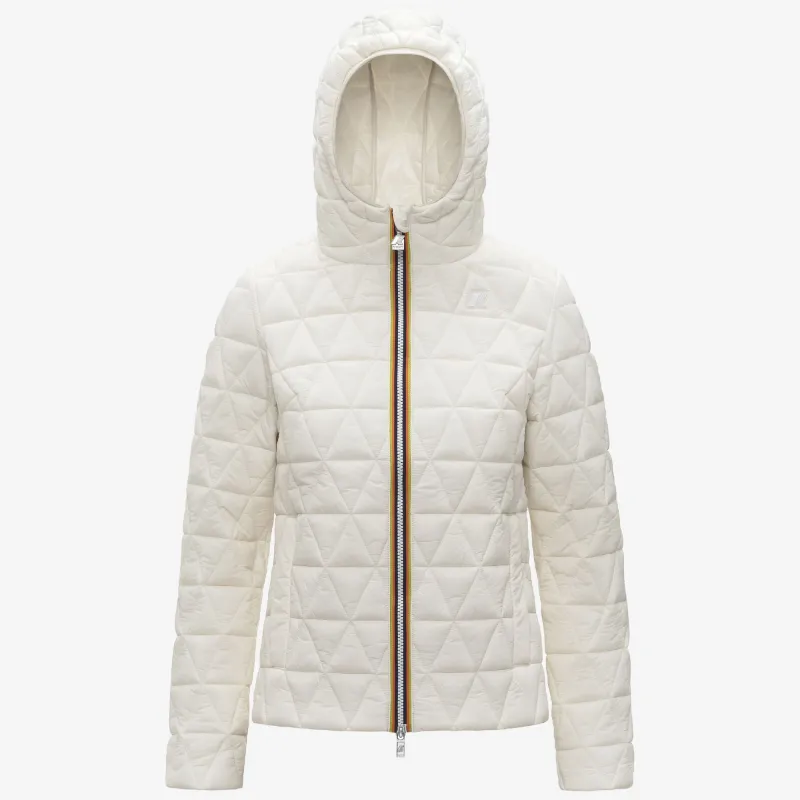 LIL DIAMOND QUILTED WARM - Jackets - Short - WOMAN - White Gardenia sold by K-Way