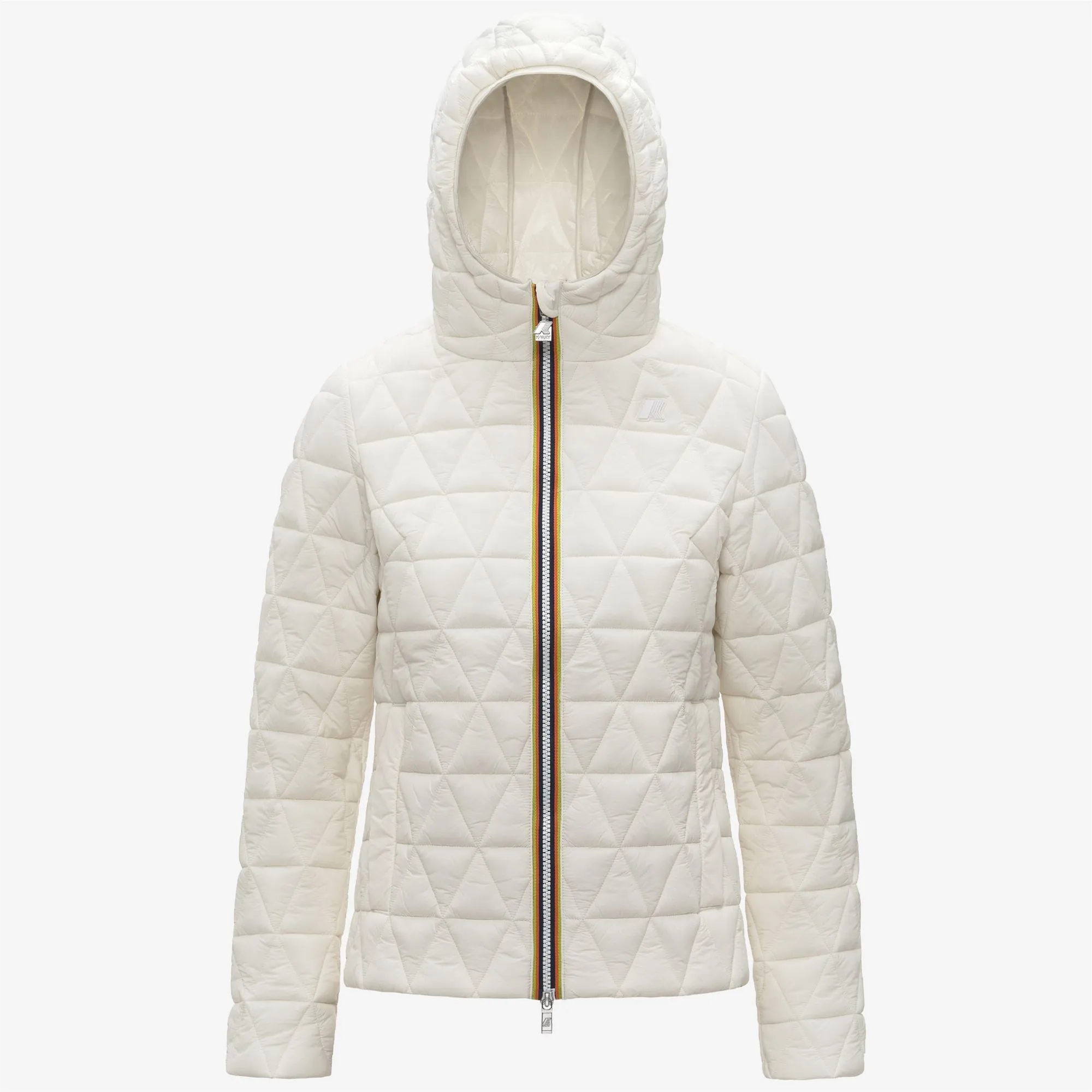 LIL DIAMOND QUILTED WARM - Jackets - Short - WOMAN - White Gardenia sold by K-Way