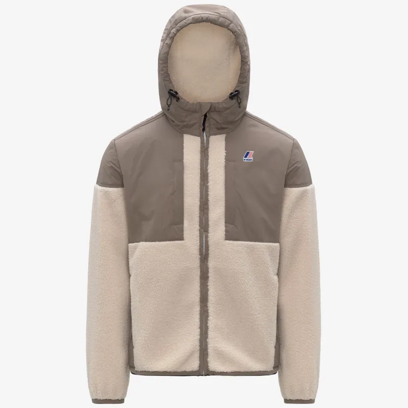 SAMSON 4.0 ORSETTO - Fleece - Hoodie Full Zip - Unisex - Beige Taupe-Ecru made by K-Way