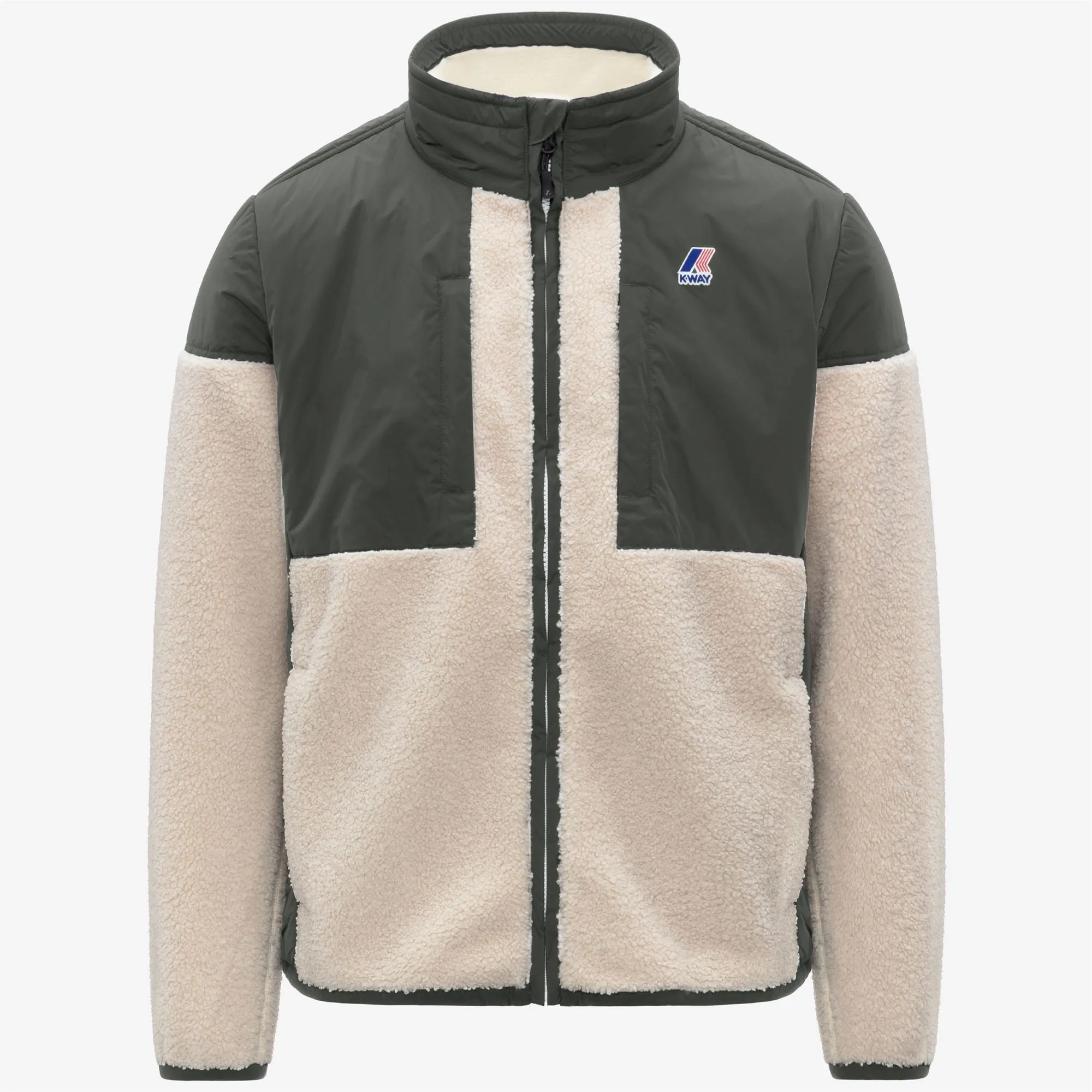 SIXTE 4.0 ORSETTO - Fleece - Jacket - UNISEX - GREEN BLACKISH--Ecru sold by K-Way