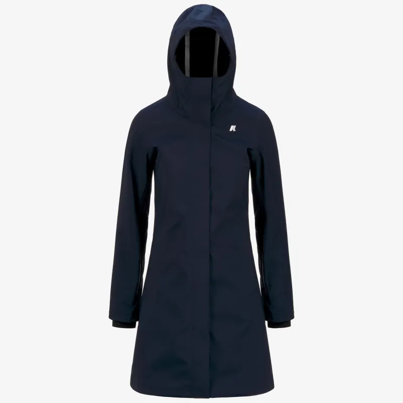 STEPHY BONDED - Jackets - 3/4 Length - Woman - Blue Depth-Blue Depth-Blue Depth sold by K-Way