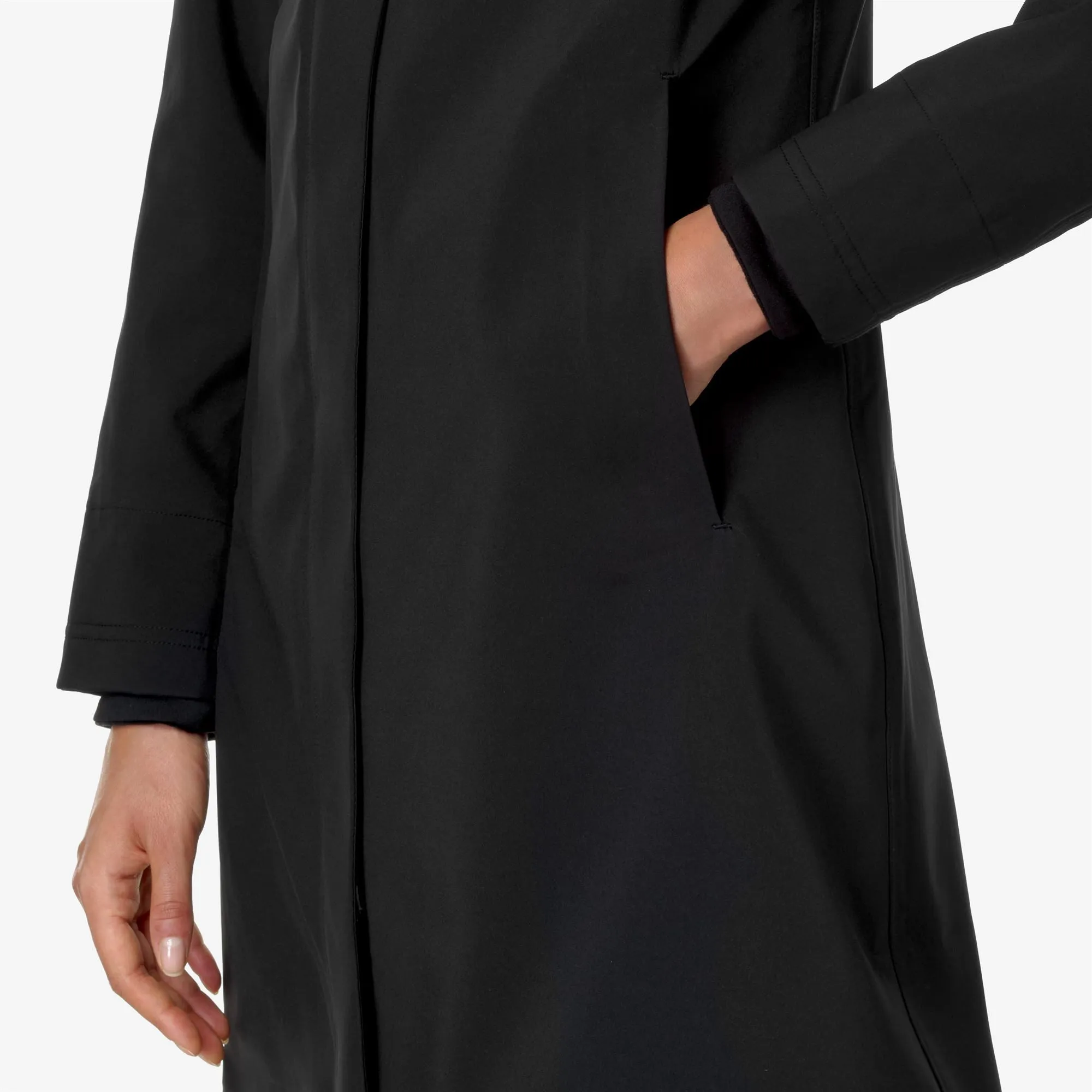 STEPHY BONDED - Jackets - 3/4 Length - Woman - Black-Blue Depth-Black Pure-Blue Depth sold by K-Way product image thumbnail 2