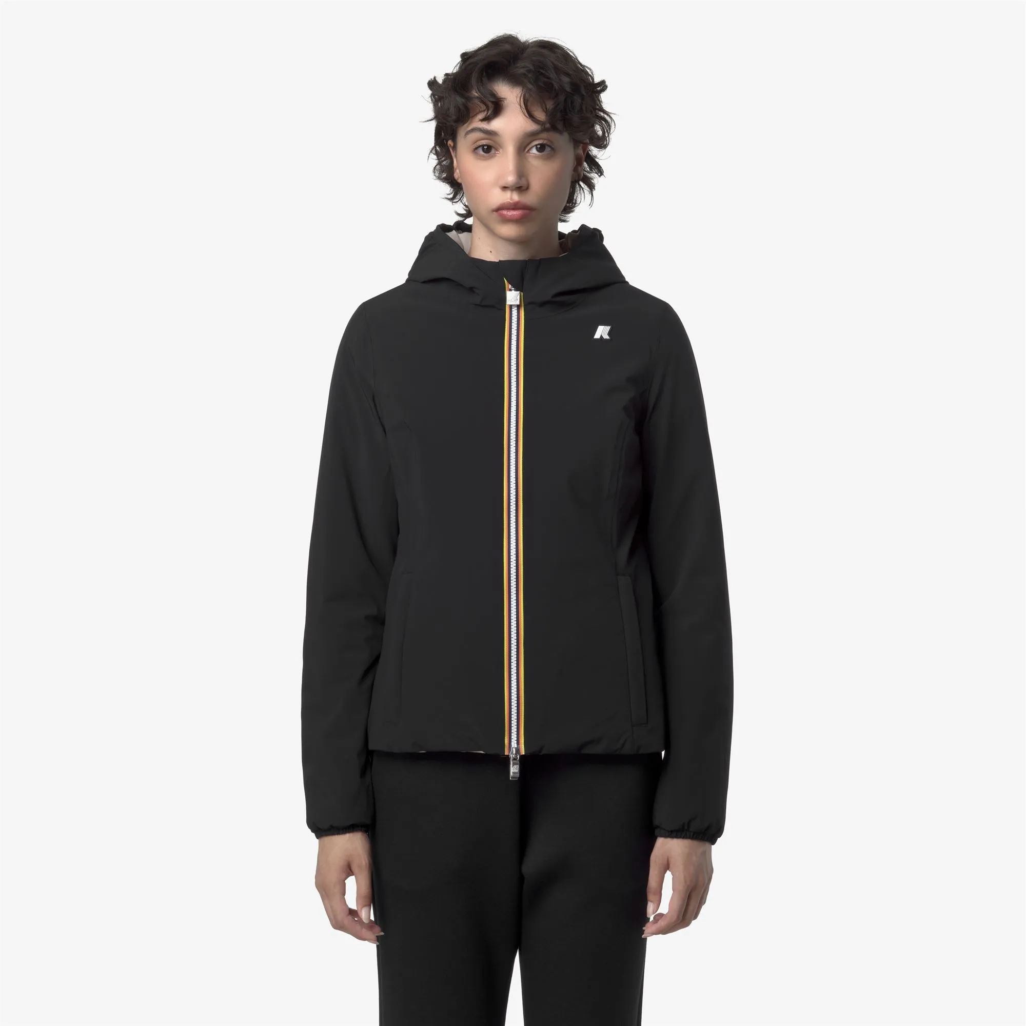 LILY ST WARM REVERSIBLE - Jackets - Short - WOMAN - Black Pure-Beige Cashmere sold by K-Way product image thumbnail 4