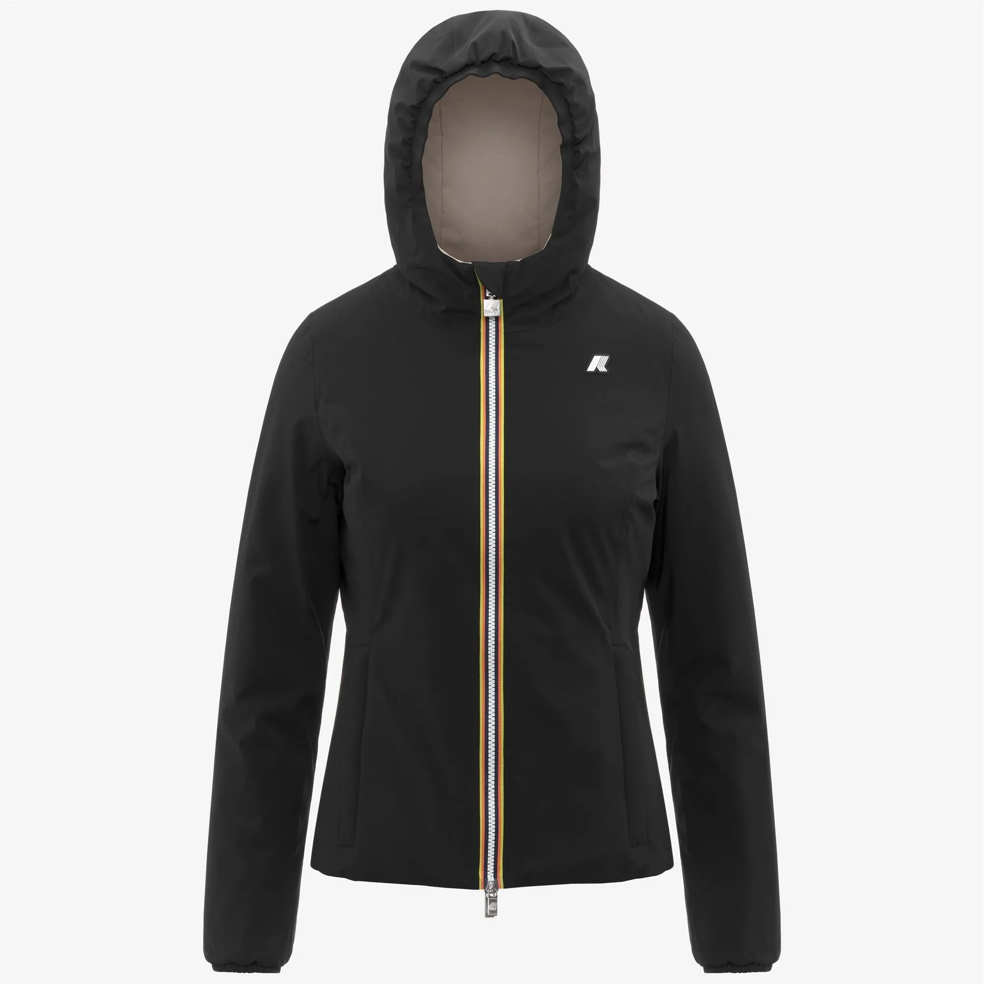 LILY ST WARM REVERSIBLE - Jackets - Short - WOMAN - Black Pure-Beige Cashmere sold by K-Way