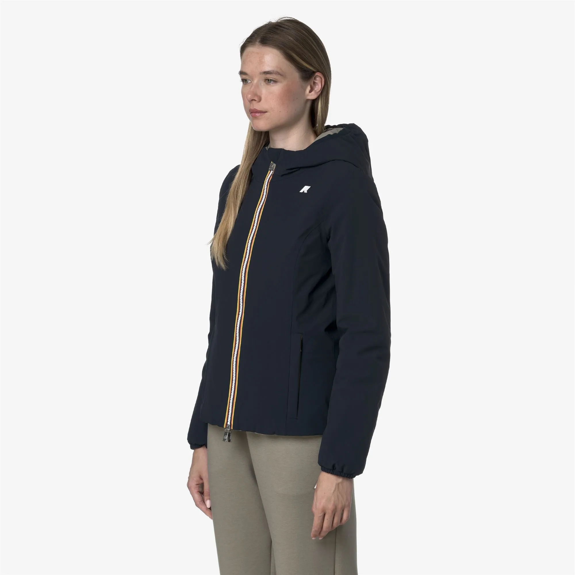 LILY ST WARM REVERSIBLE - Jackets - Short - WOMAN - Blue Depth-Green Oak sold by K-Way product image thumbnail 5