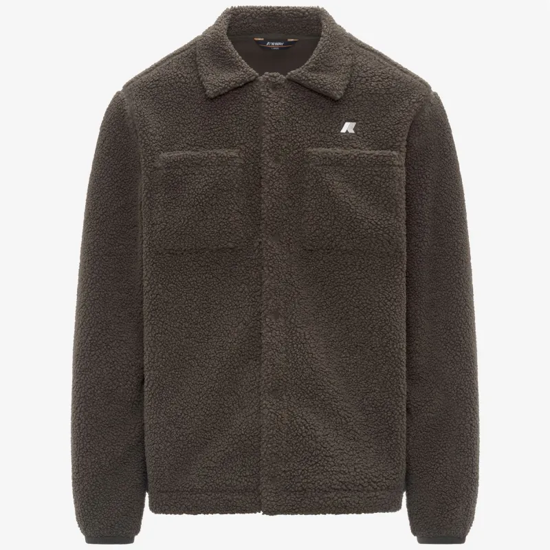 CAMERON SHERPA POLAR - Fleece - Jacket - MAN - Black Olive Combo sold by K-Way