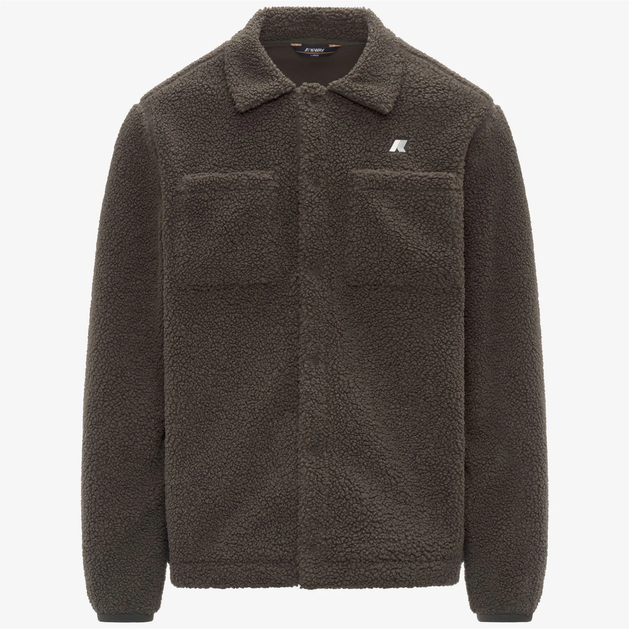 CAMERON SHERPA POLAR - Fleece - Jacket - Man - Black Olive Combo-Black Olive sold by K-Way