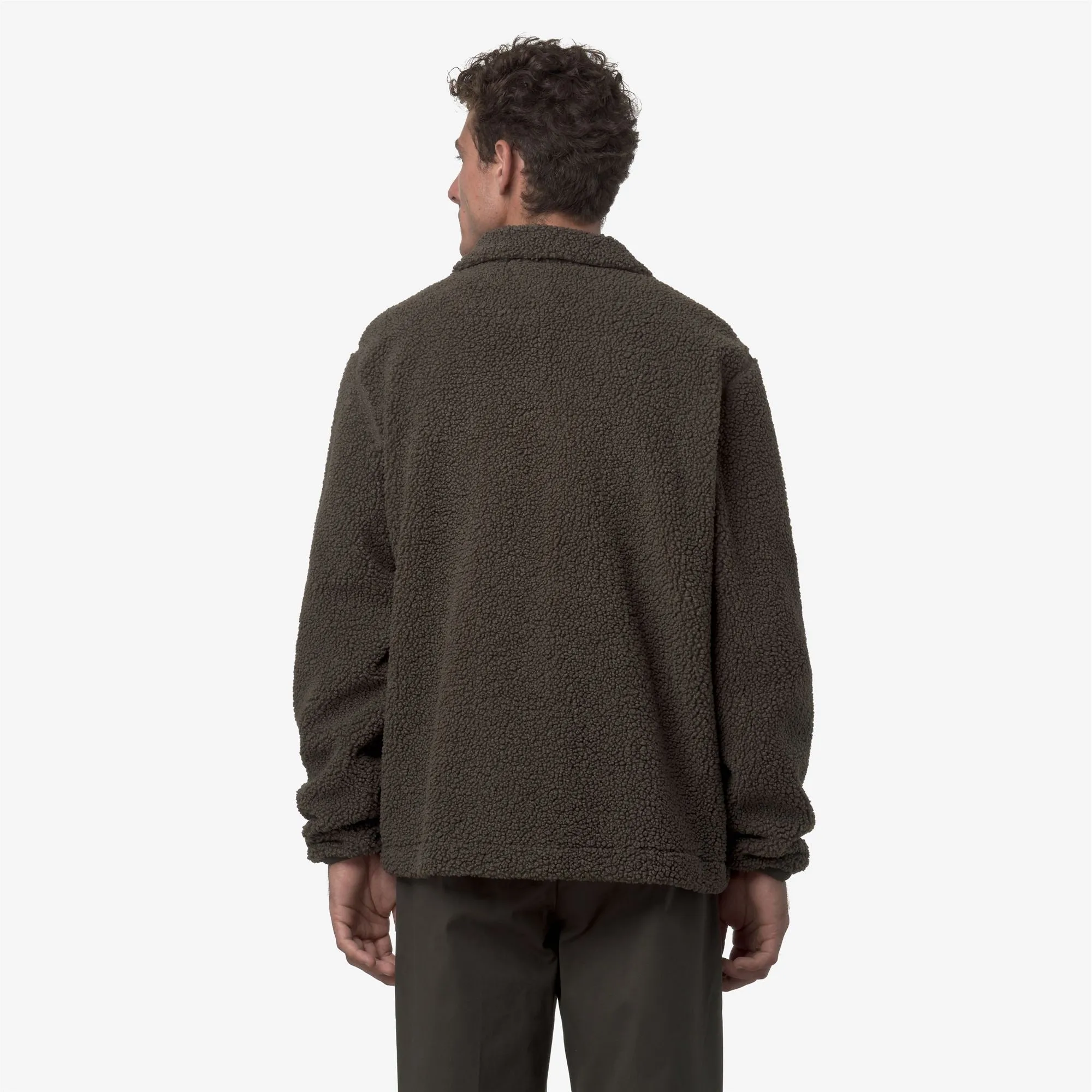 CAMERON SHERPA POLAR - Fleece - Jacket - Man - Black Olive Combo-Black Olive sold by K-Way product image thumbnail 5