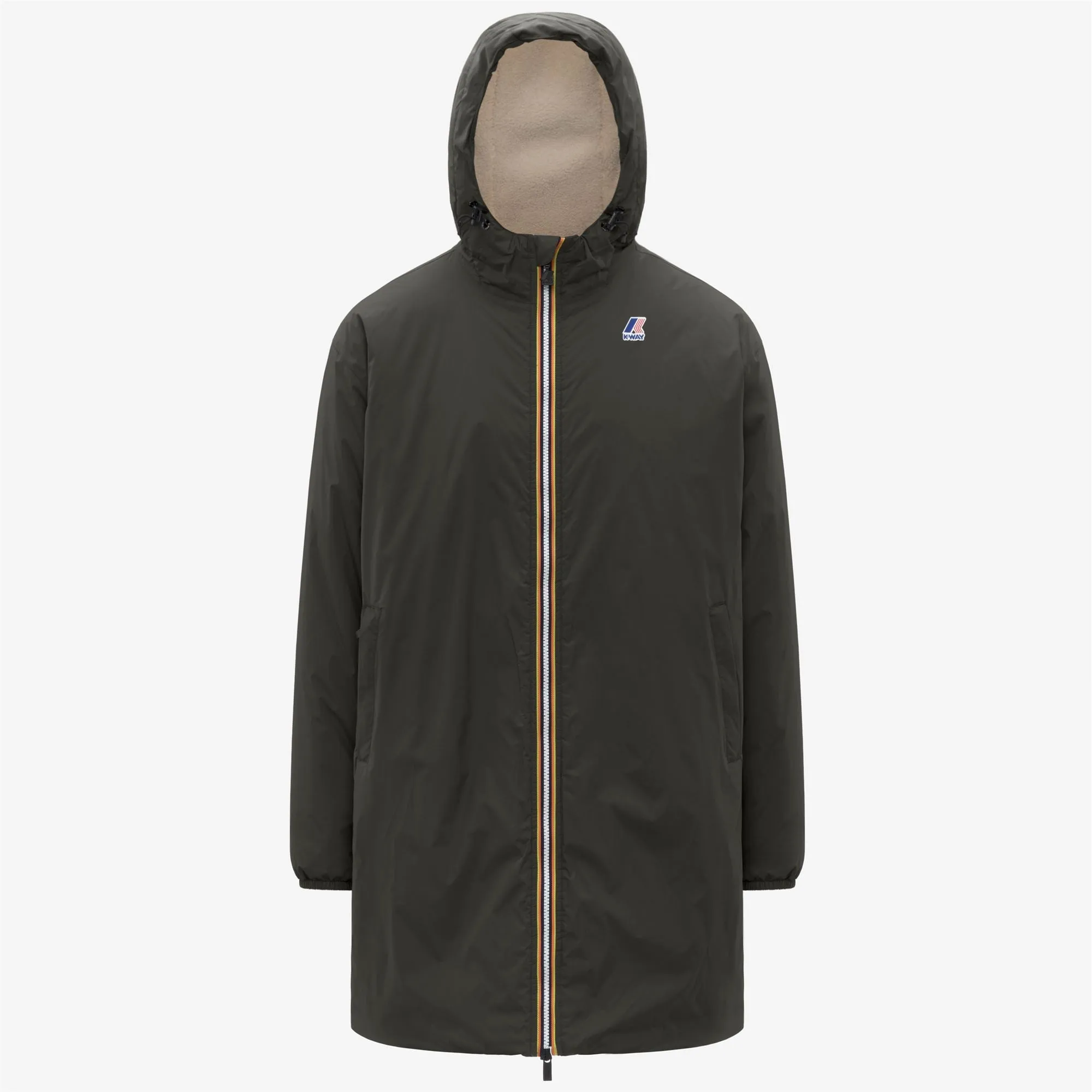 LE VRAI 4.0 EIFFEL EAST ORSETTO - Jackets - 3/4 Length - Unisex - GREEN BLACKISH sold by K-Way