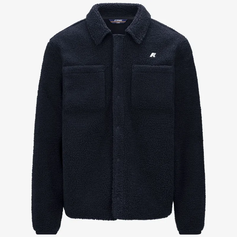 CAMERON SHERPA POLAR - Fleece - Jacket - Man - Blue Depth-Blue Depth-Blue Depth made by K-Way