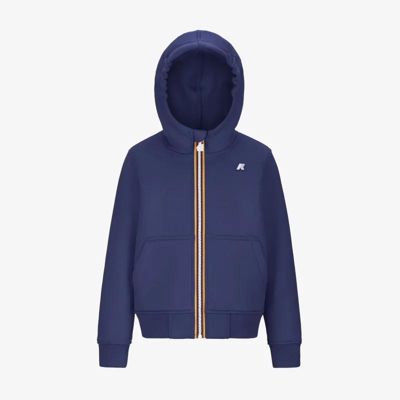 P. BERENGER SPACER - Fleece - Jacket - Boy - Blue Deep Cobalt made by K-Way