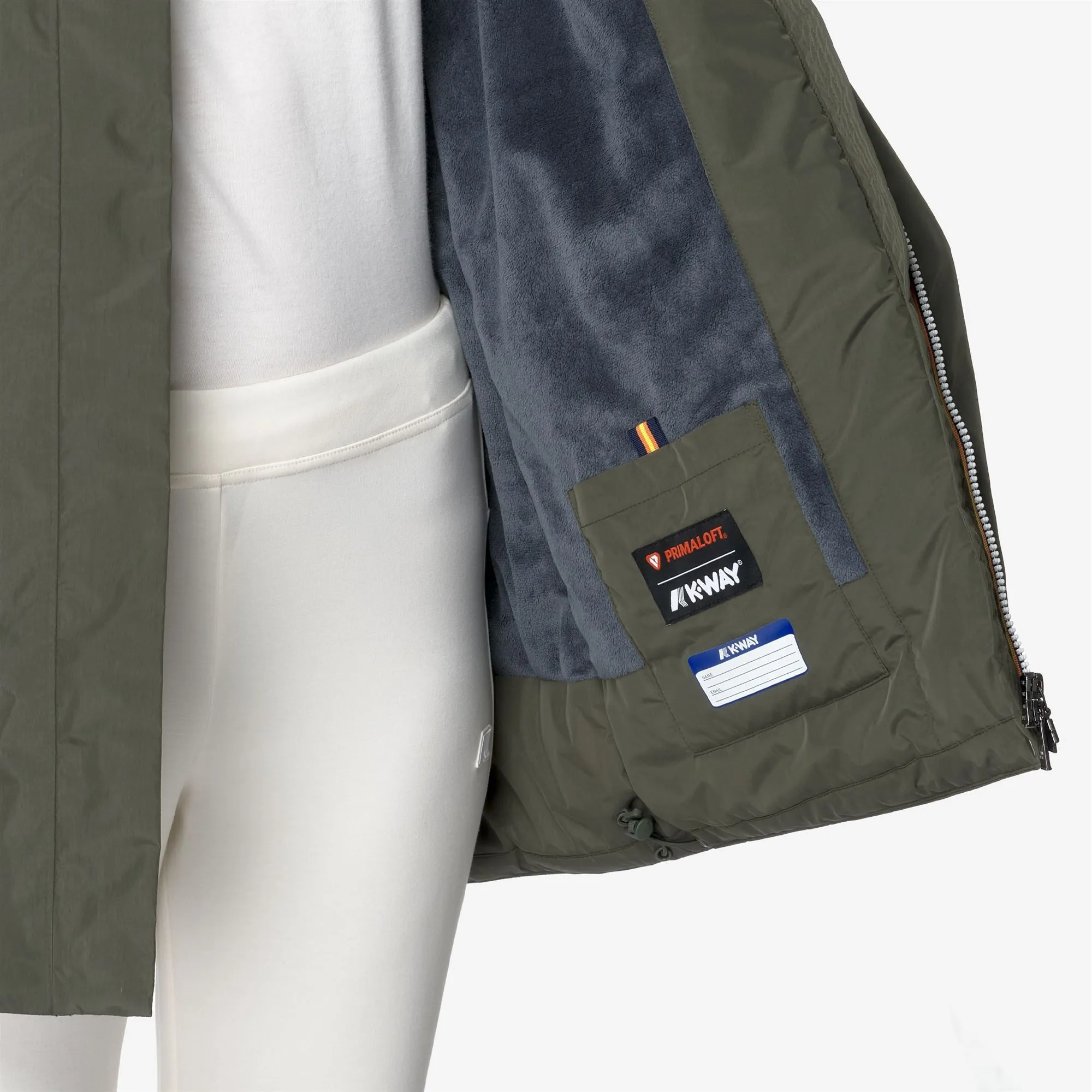 SOPHIE SOFT TOUCH MARMOTTA - Jackets - Mid - Woman - Green B-Blue A sold by K-Way product image thumbnail 2