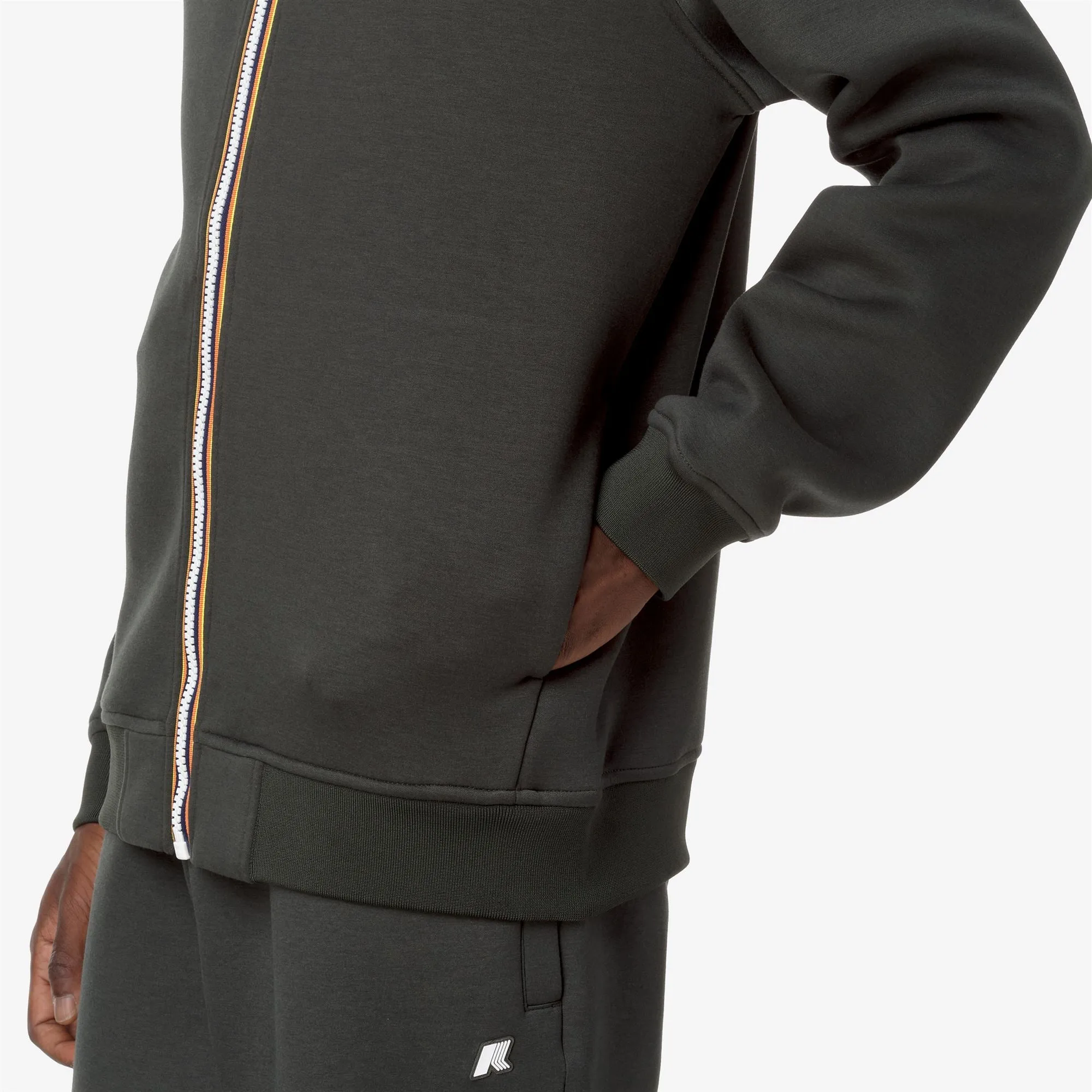 RAINER SPACER - Fleece - Jacket - Man - GREEN BLACKISH sold by K-Way product image thumbnail 2