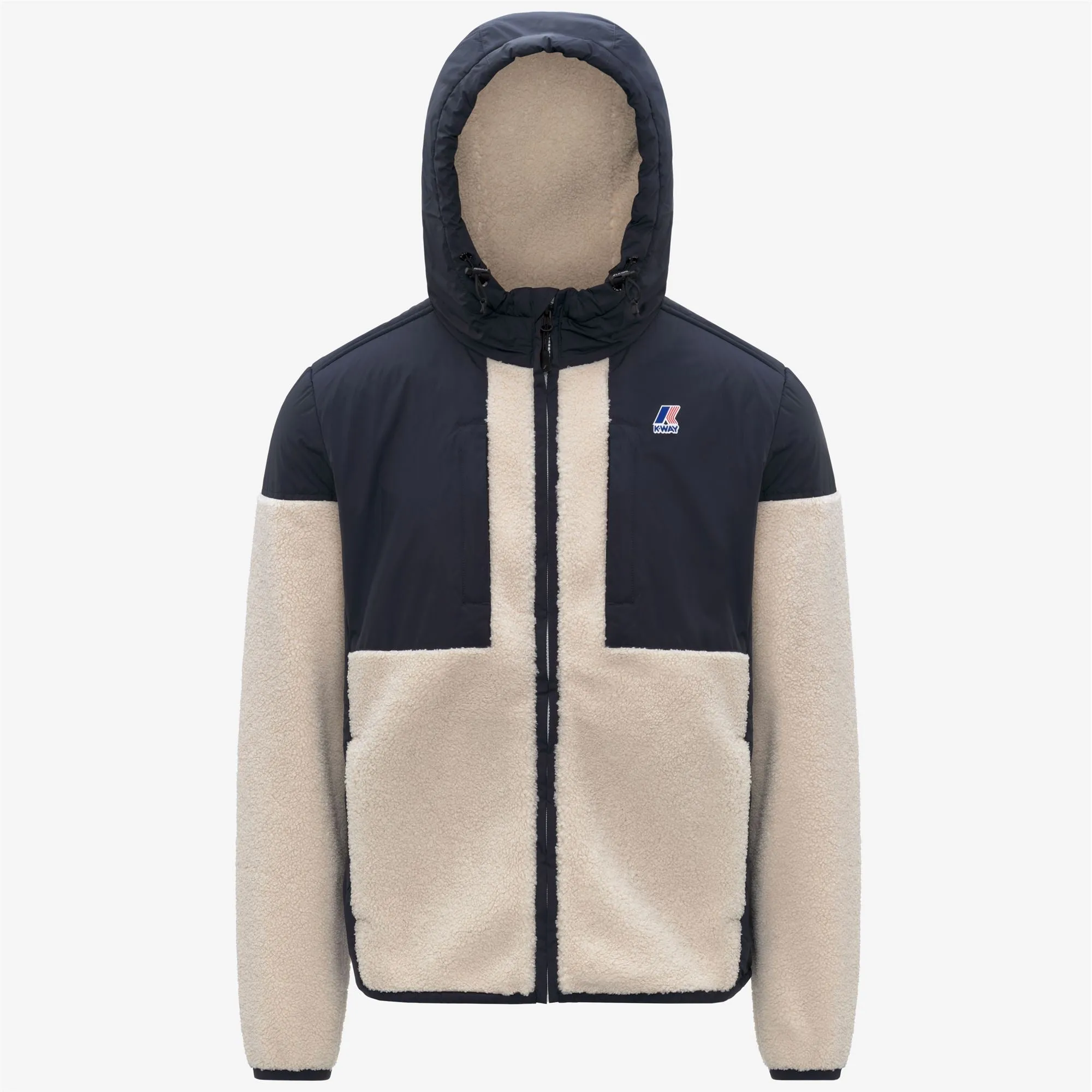 SAMSON 4.0 ORSETTO - Fleece - Hoodie Full Zip - Unisex - Blue Depth-Ecru sold by K-Way