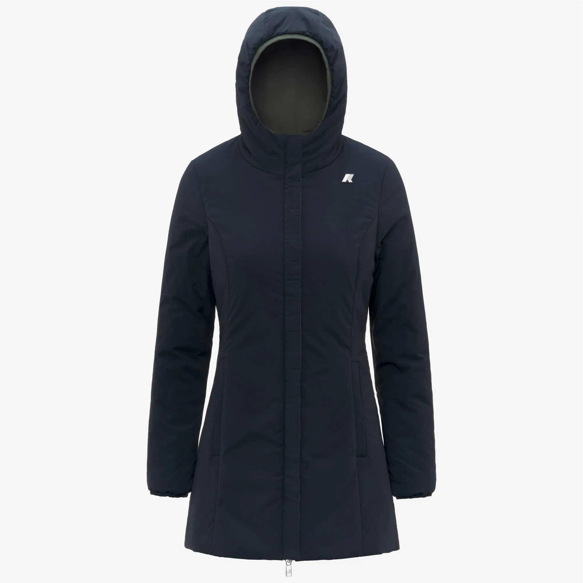 DENISE ST WARM DOUBLE - Jackets - Mid - Woman - GREEN BLACKISH -Blue Depth sold by K-Way product image thumbnail 2