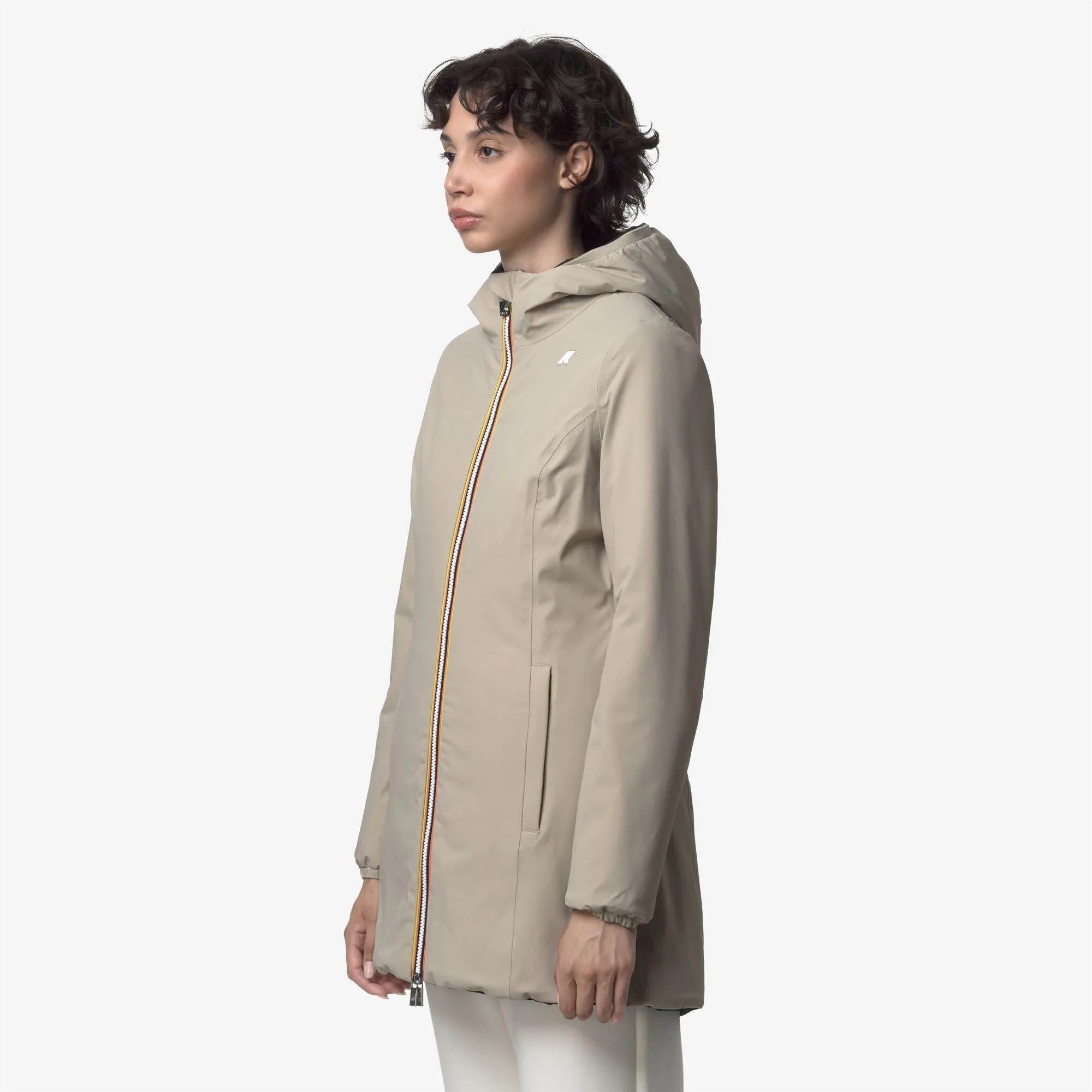 DENISE ST WARM REVERSIBLE - Jackets - Mid - WOMAN - Beige Cashmere-Black Pure sold by K-Way product image thumbnail 5