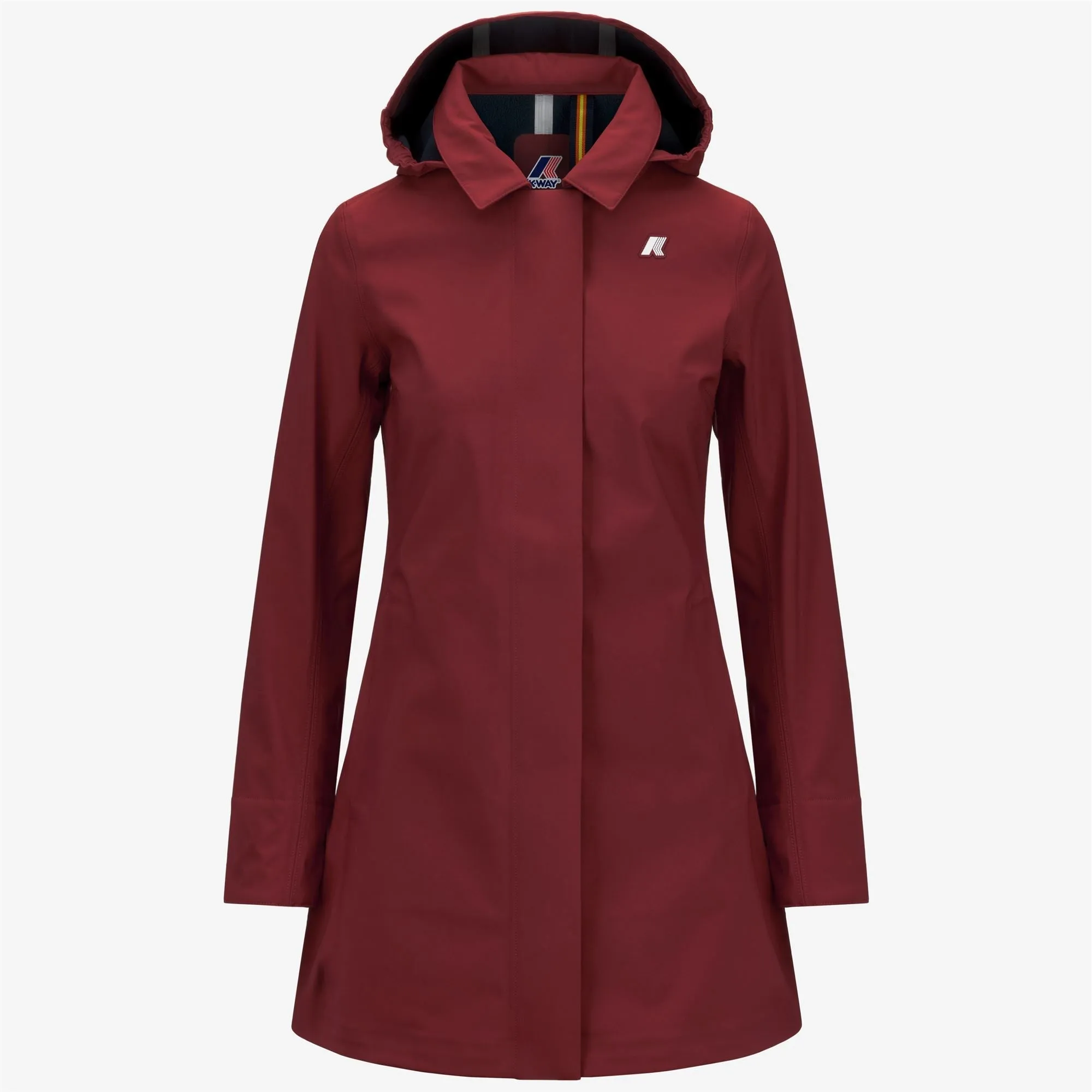 MATHY BONDED - Jackets - 3/4 LENGTH - WOMAN - Red Syrah-Blue Depth sold by K-Way
