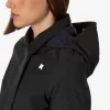 MATHY BONDED - Jackets - 3/4 LENGTH - WOMAN - Black-Blue Depth sold by K-Way