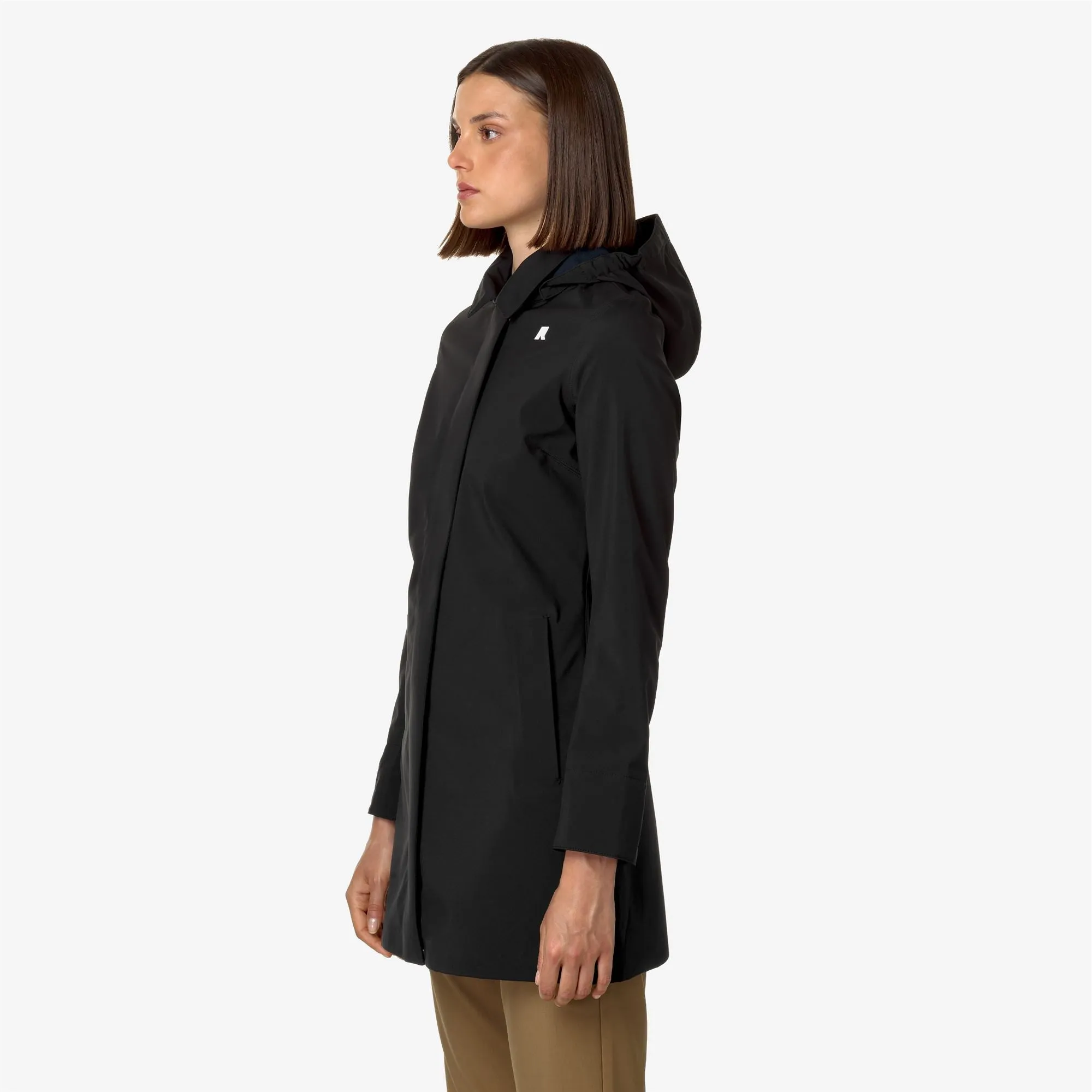 MATHY BONDED - Jackets - 3/4 Length - Woman - Black-Blue Depth-Black Pure-Blue Depth sold by K-Way product image thumbnail 4