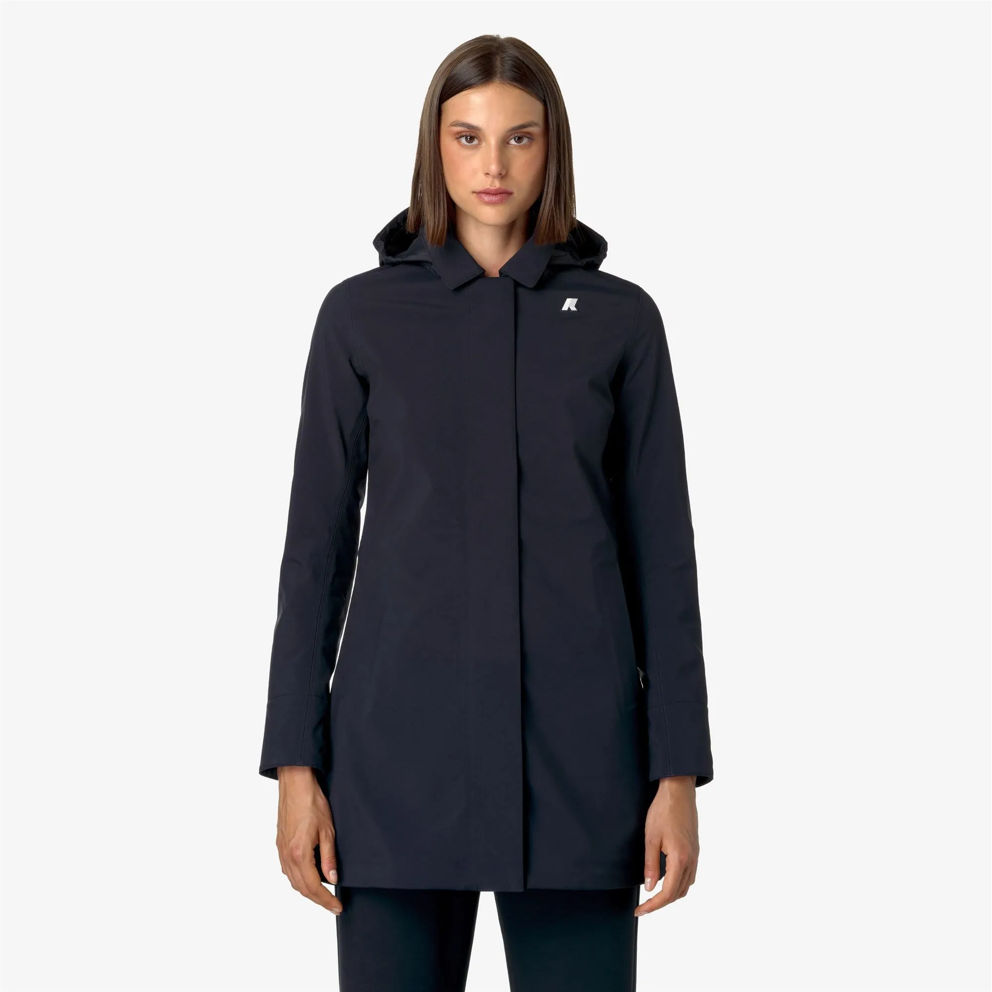 MATHY BONDED - Jackets - 3/4 LENGTH - WOMAN - Blue Depth-Blue Depth sold by K-Way product image thumbnail 3