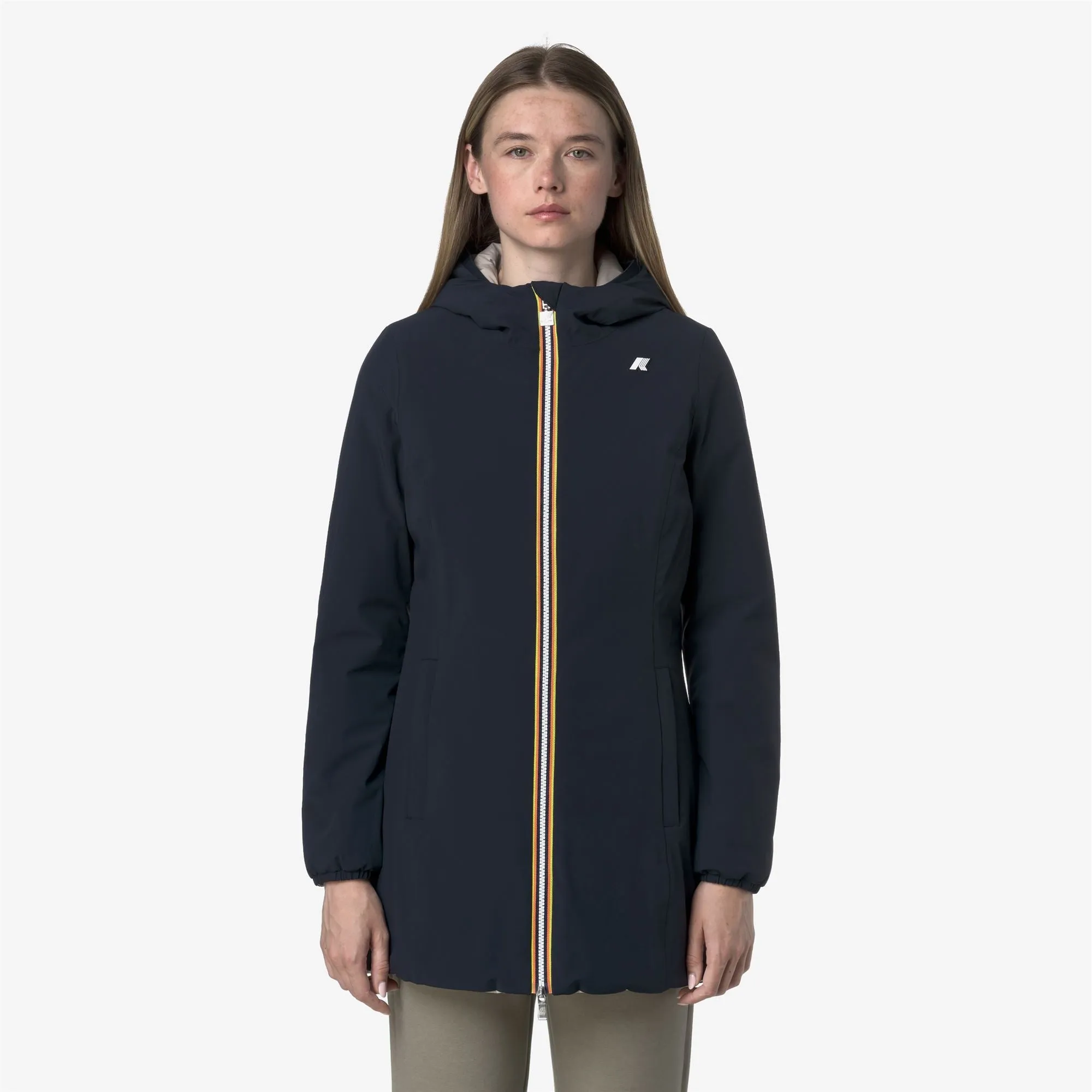 DENISE ST WARM REVERSIBLE - Jackets - Mid - WOMAN - Blue Depth-Beige Cashmere sold by K-Way product image thumbnail 4