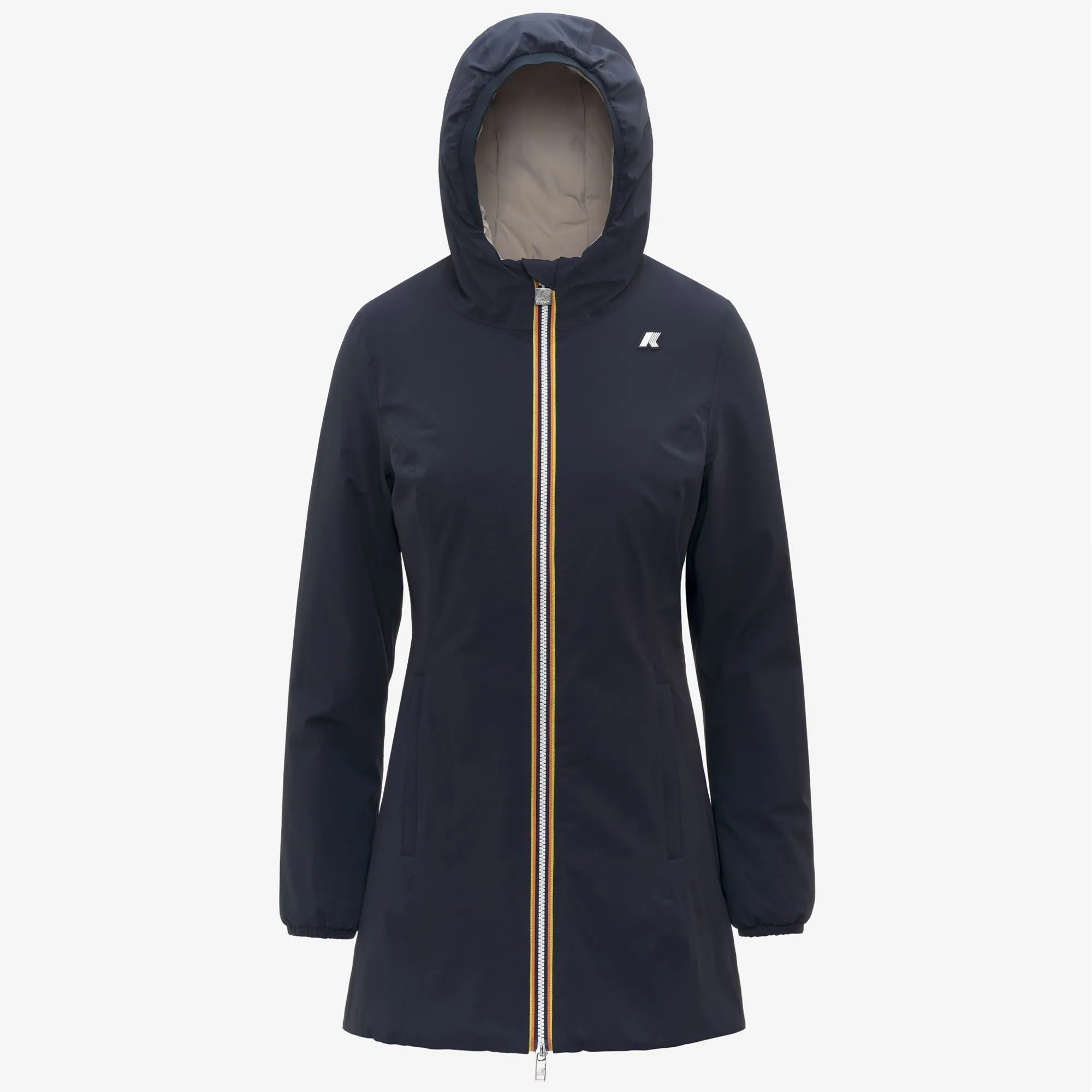 DENISE ST WARM REVERSIBLE - Jackets - Mid - WOMAN - Blue Depth-Beige Cashmere sold by K-Way