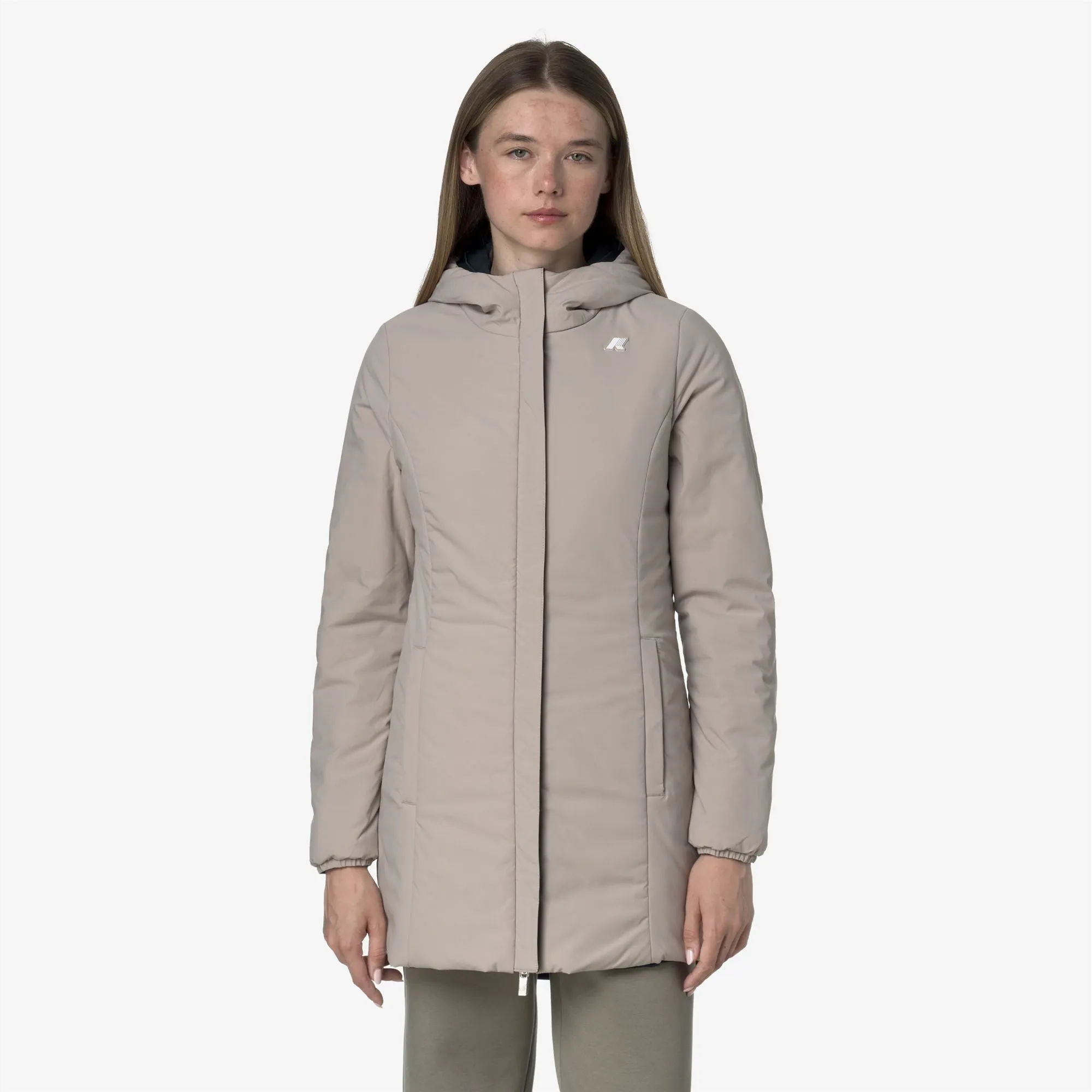 DENISE ST WARM REVERSIBLE - Jackets - Mid - WOMAN - Blue Depth-Beige Cashmere sold by K-Way product image thumbnail 3