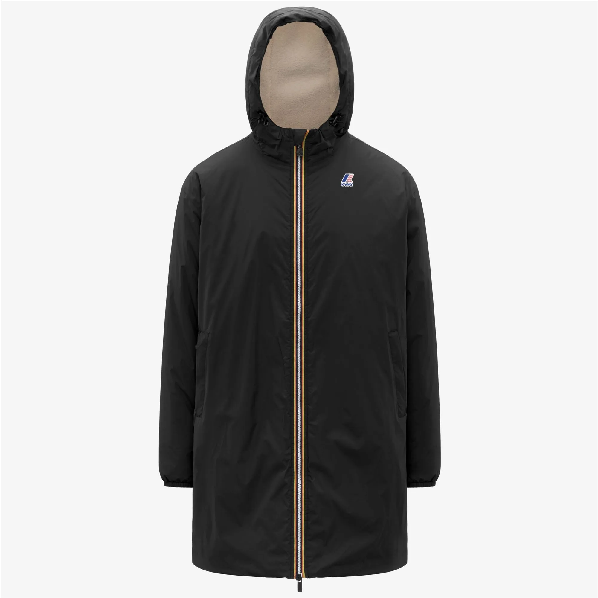 LE VRAI 4.0 EIFFEL EAST ORSETTO - Jackets - 3/4 LENGTH - UNISEX - Black Pure sold by K-Way