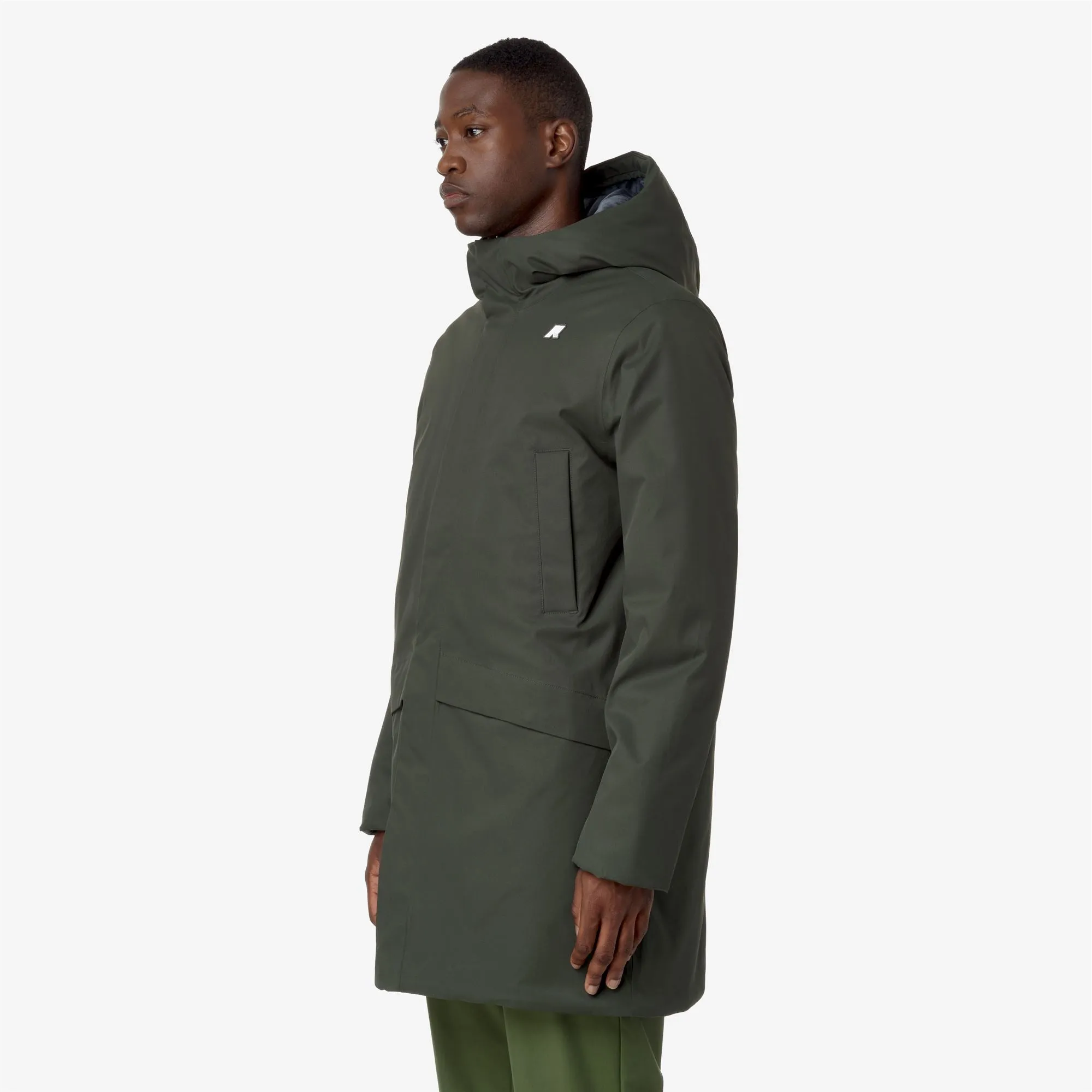 JARNO TWILL MARMOTTA - Jackets - Short - MAN - Green B-Blue A sold by K-Way product image thumbnail 4