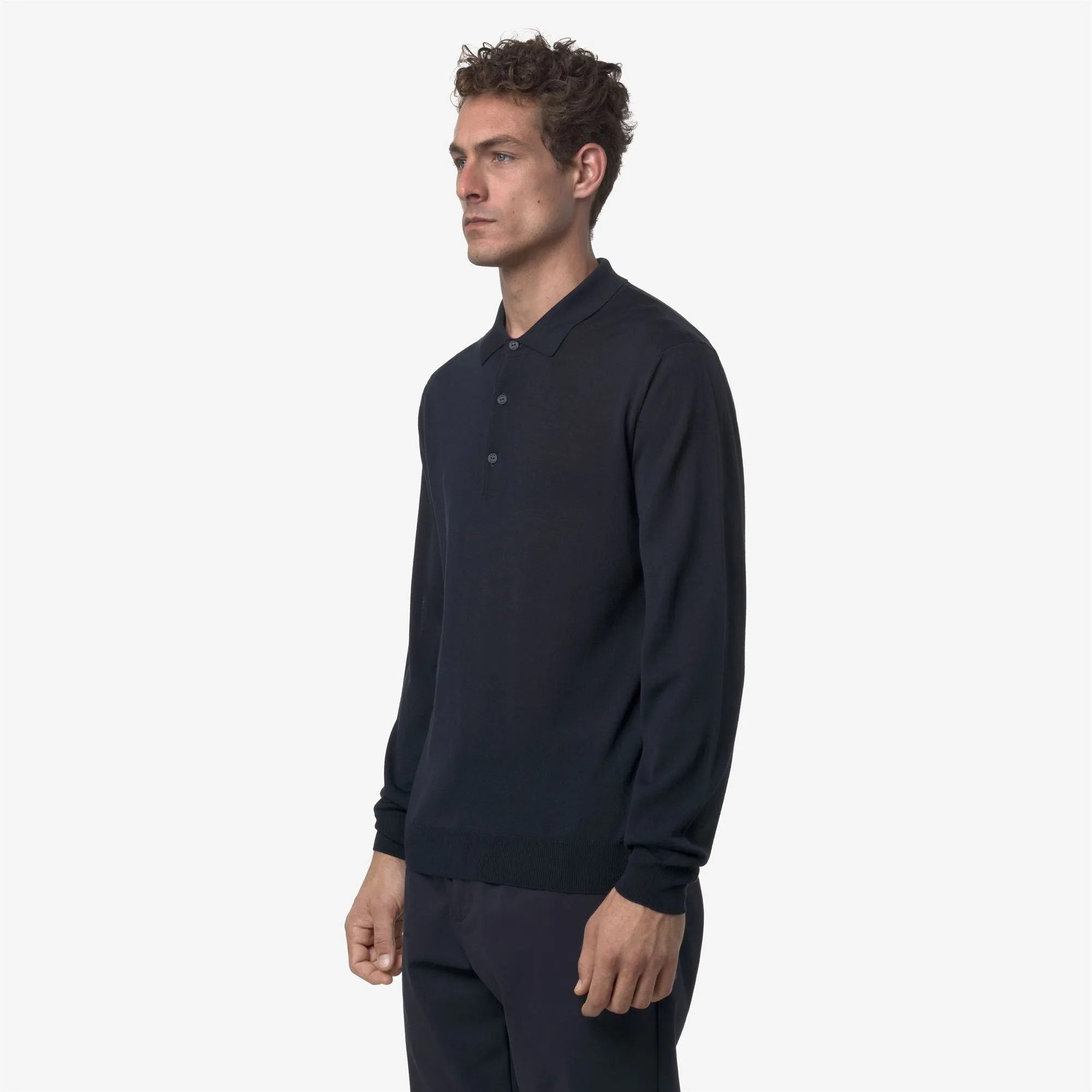 REY WOOL MERINO BLEND - Knitwear - Pull Over - Man - Blue Depth sold by K-Way product image thumbnail 4