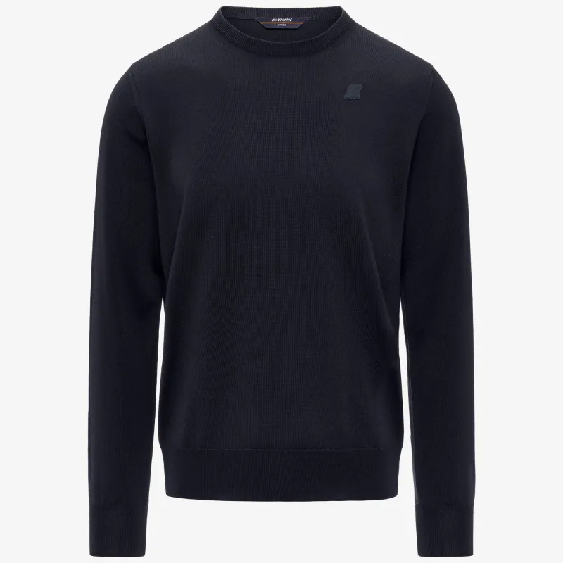 SEBASTIEN MERINO - Knitwear - Pull Over - MAN - Blue Depth sold by K-Way