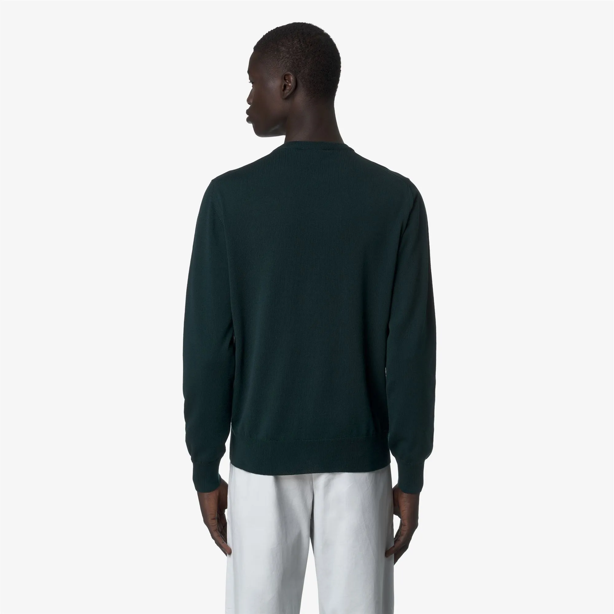 SEBASTIEN MERINO - Knitwear - Pull Over - Man - Green Ponderosa sold by K-Way product image thumbnail 5