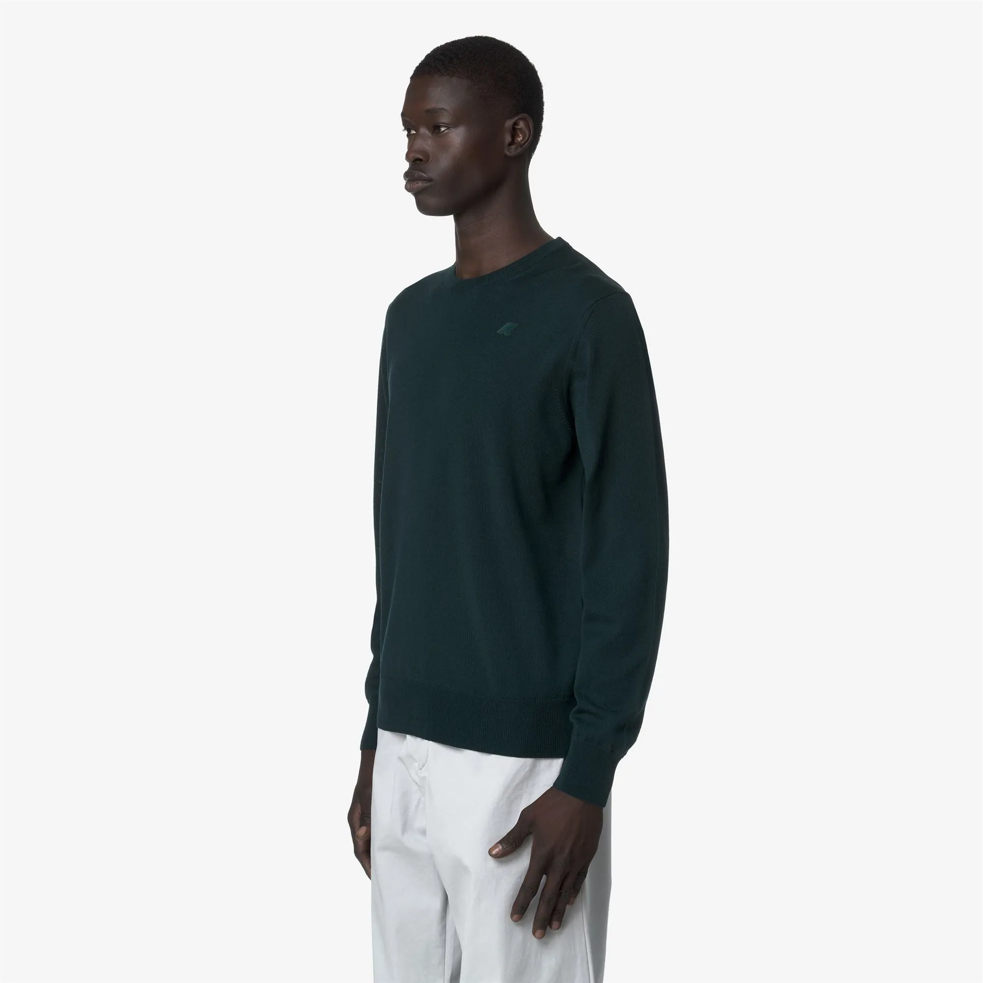 SEBASTIEN MERINO - Knitwear - Pull Over - Man - Green Ponderosa sold by K-Way product image thumbnail 4