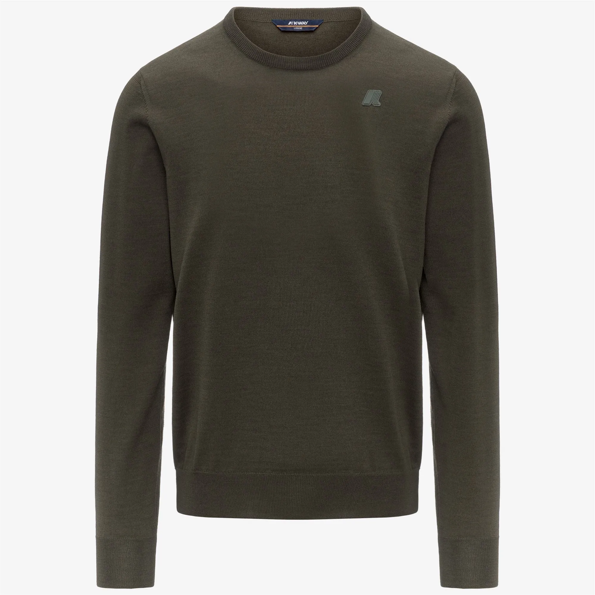 SEBASTIEN MERINO - Knitwear - Pull Over - MAN - GREEN BLACKISH sold by K-Way