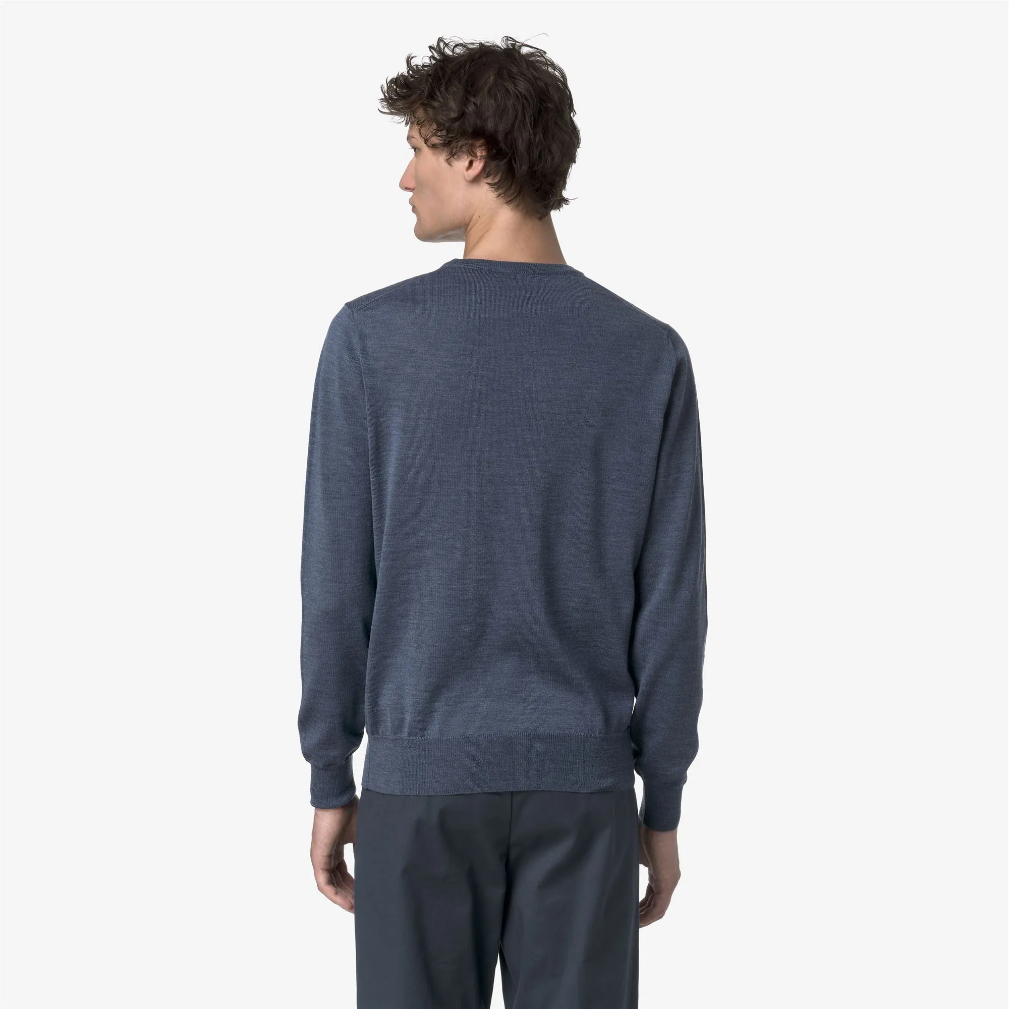 SEBASTIEN MERINO - Knitwear - Pull Over - MAN - Blue Avion Mel sold by K-Way product image thumbnail 5