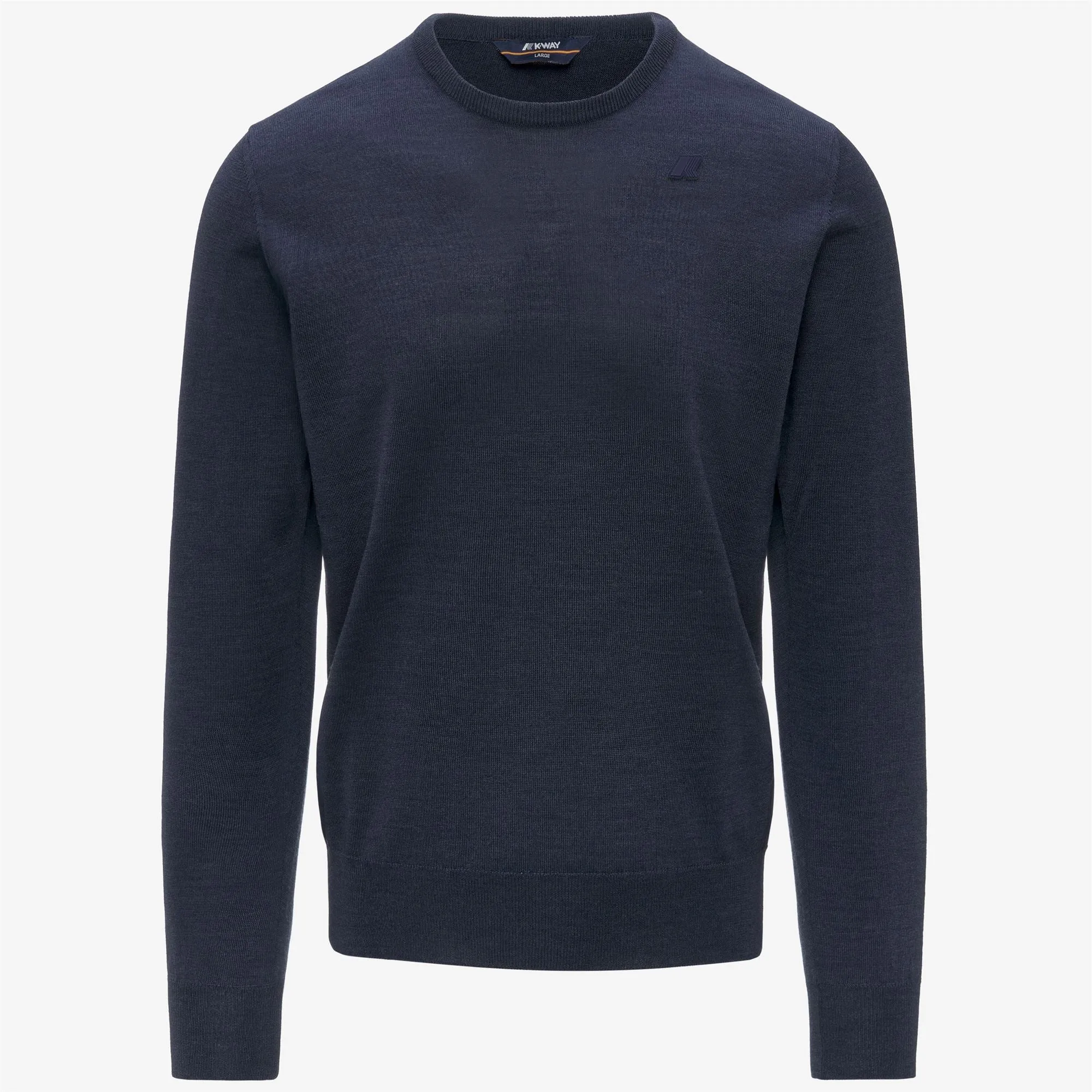 SEBASTIEN MERINO - Knitwear - Pull Over - Man - Blue Faded Mel-Blue Faded sold by K-Way