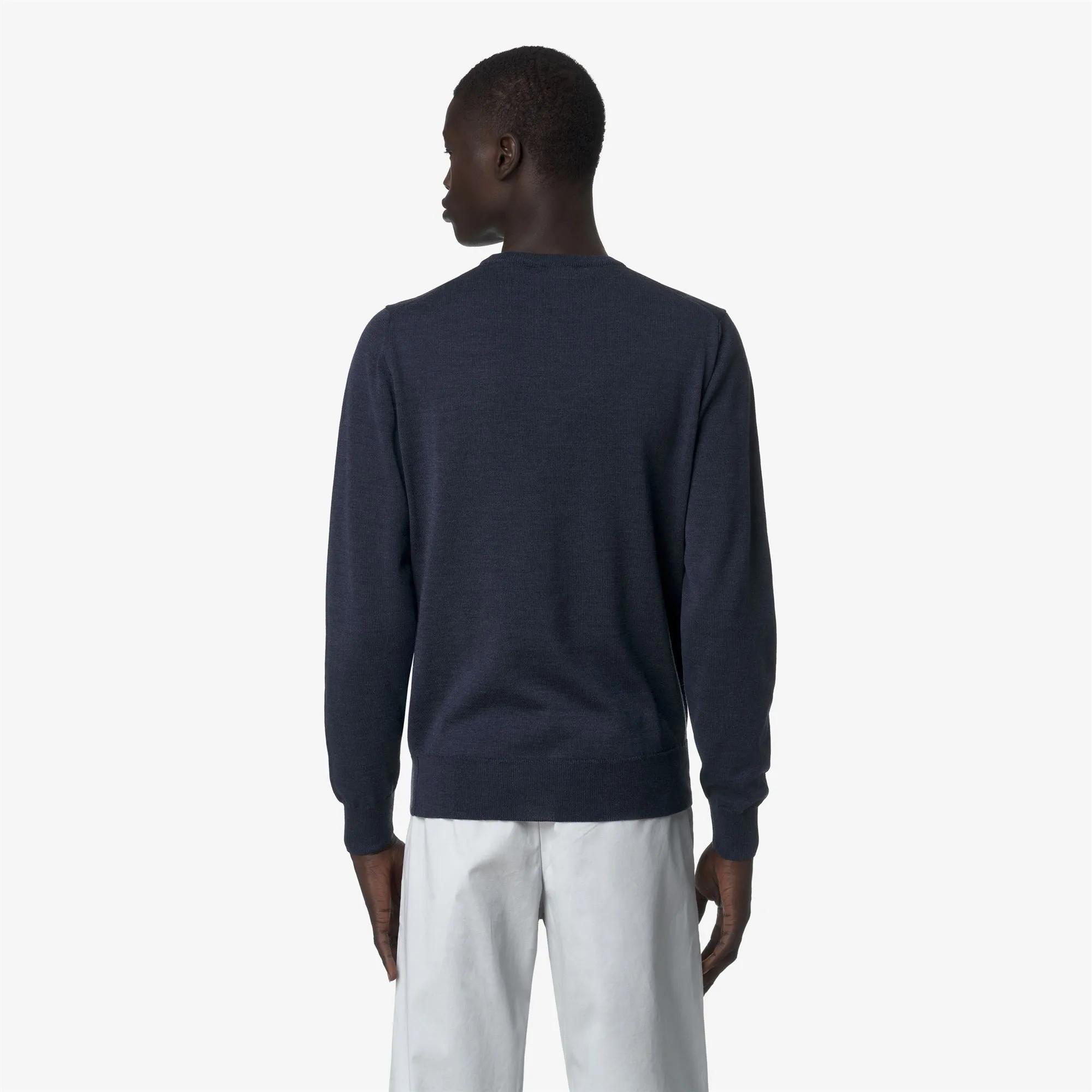 SEBASTIEN MERINO - Knitwear - Pull Over - Man - Blue Faded Mel-Blue Faded sold by K-Way product image thumbnail 5