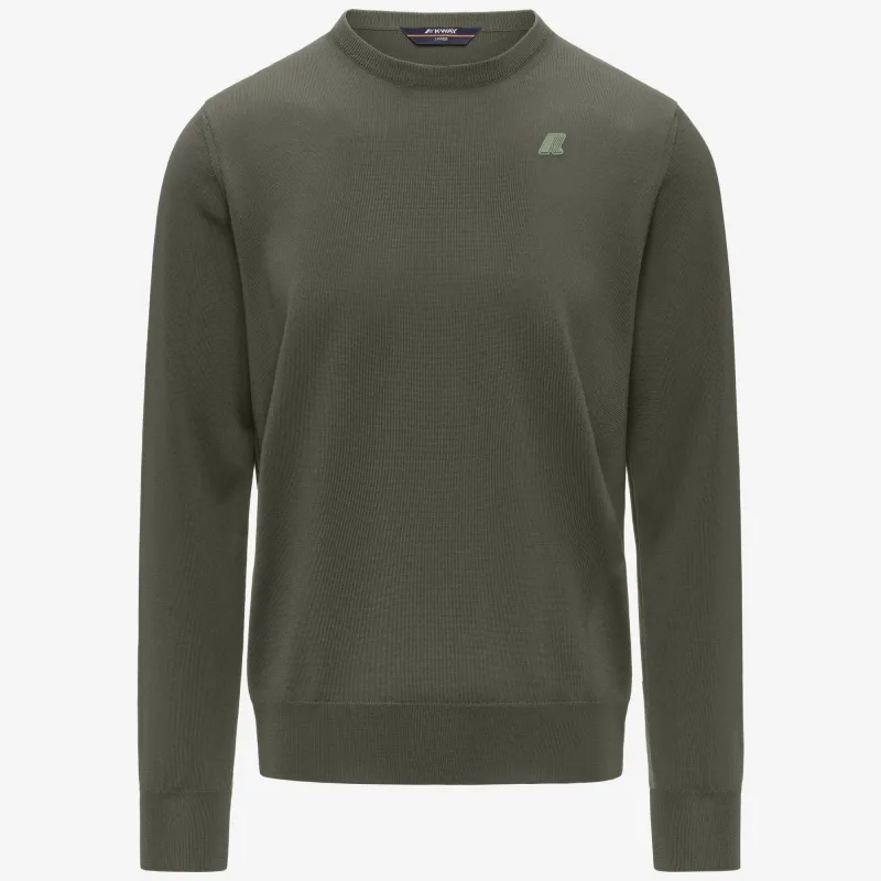SEBASTIEN MERINO - Knitwear - Pull Over - MAN - Green Sage sold by K-Way