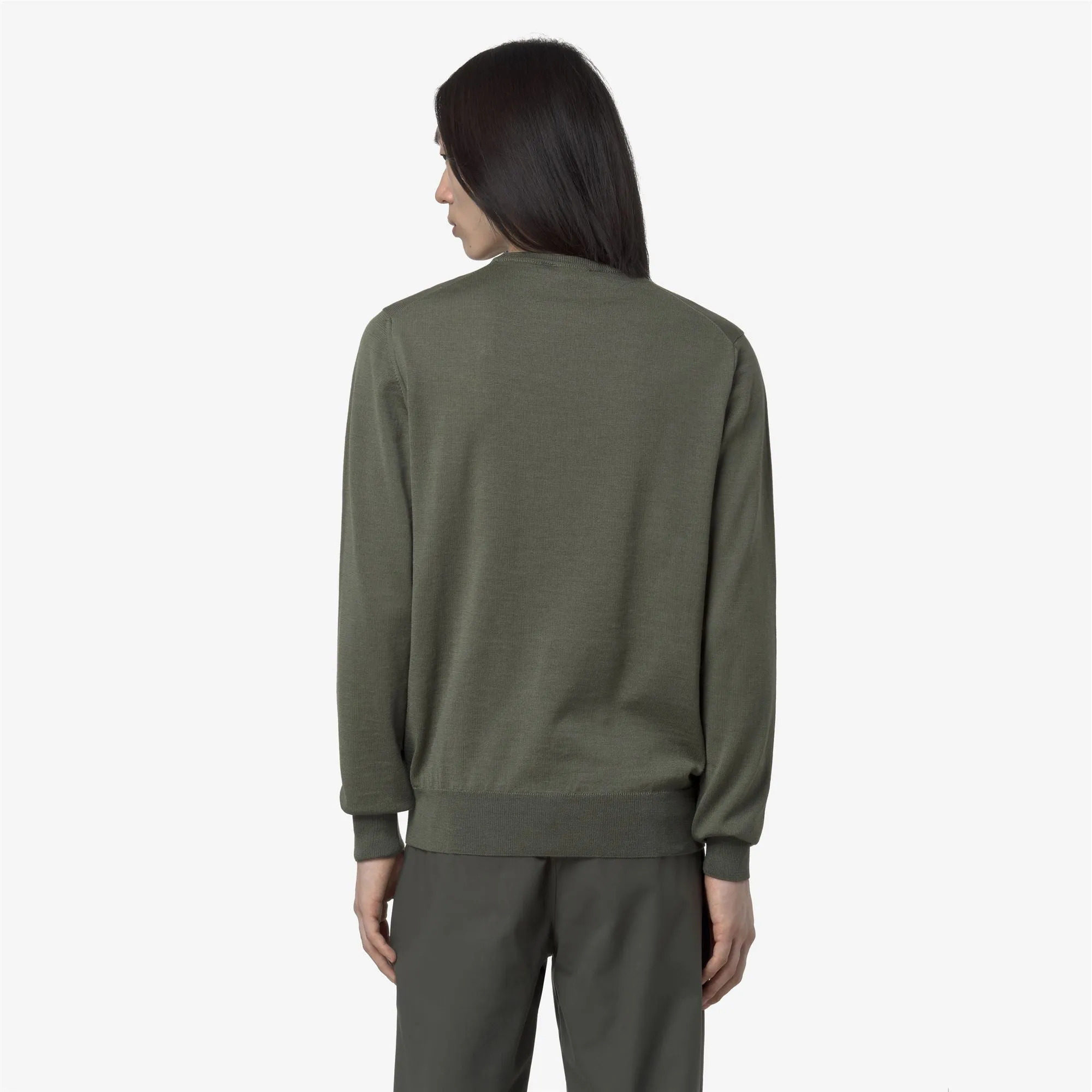 SEBASTIEN MERINO - Knitwear - Pull Over - MAN - Green Sage sold by K-Way product image thumbnail 5