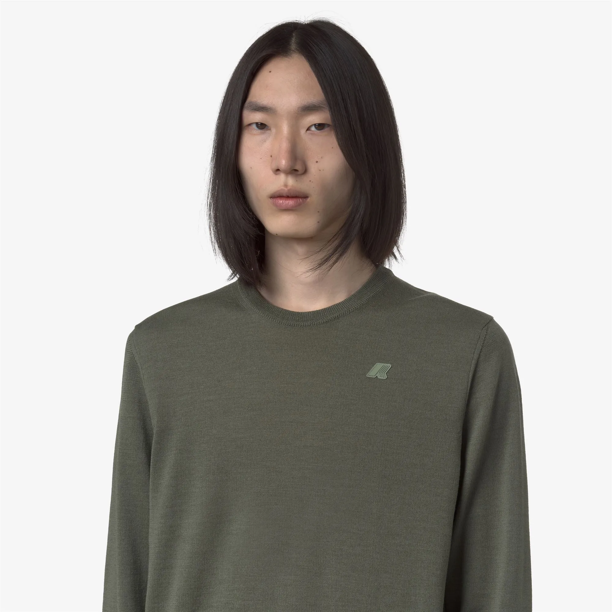 SEBASTIEN MERINO - Knitwear - Pull Over - MAN - Green Sage sold by K-Way product image thumbnail 2