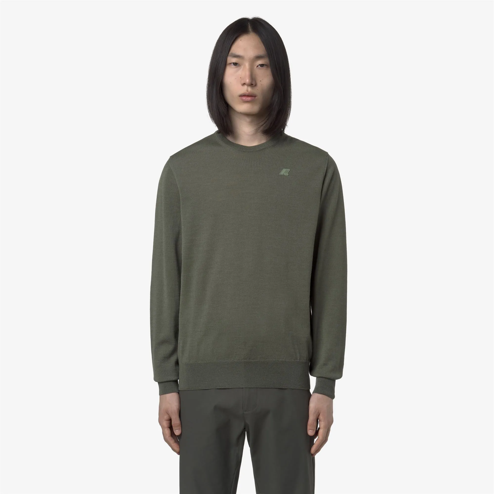 SEBASTIEN MERINO - Knitwear - Pull Over - MAN - Green Sage sold by K-Way product image thumbnail 3