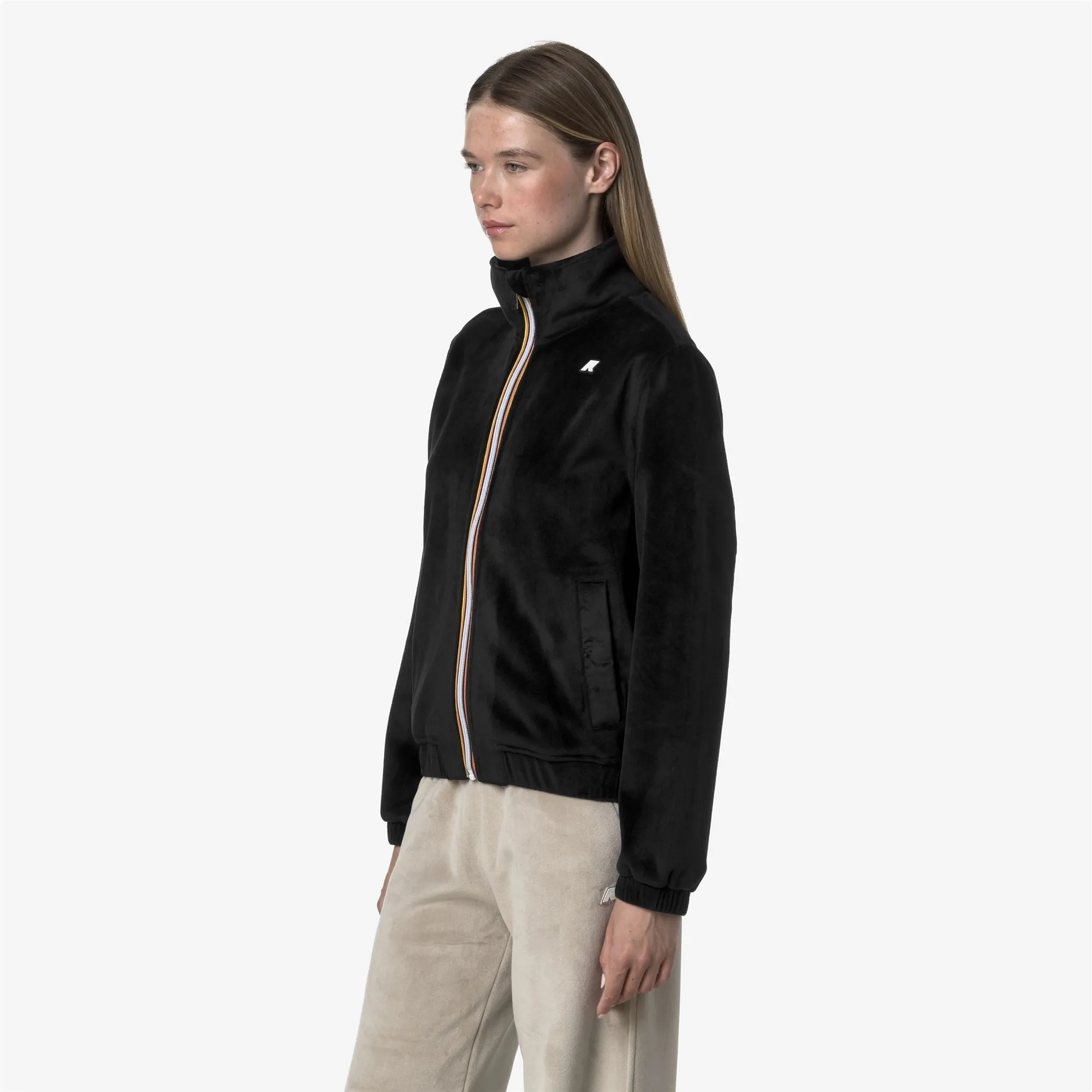 VIVIETTE VELOUR POLAR - Fleece - Jacket - Woman - Black Pure-Black Pure sold by K-Way product image thumbnail 4