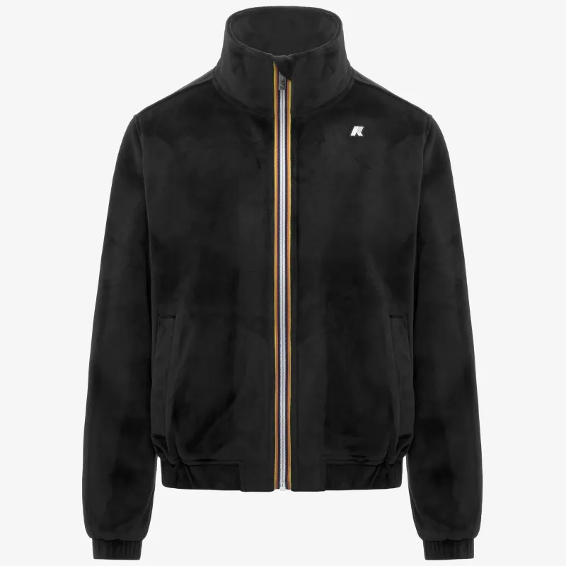 VIVIETTE VELOUR POLAR - Fleece - Jacket - WOMAN - Black Pure-Black Pure sold by K-Way