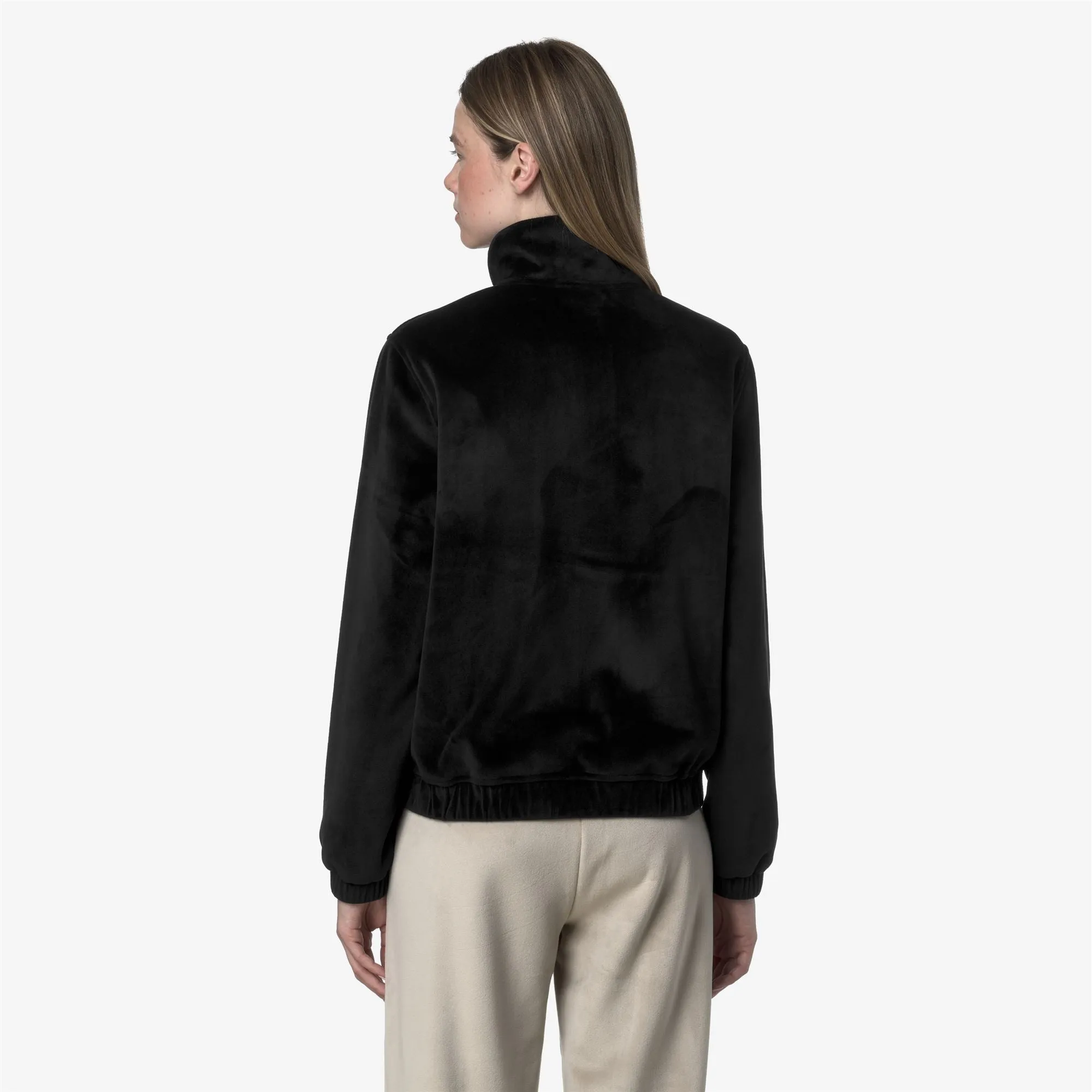 VIVIETTE VELOUR POLAR - Fleece - Jacket - Woman - Black Pure-Black Pure sold by K-Way product image thumbnail 5