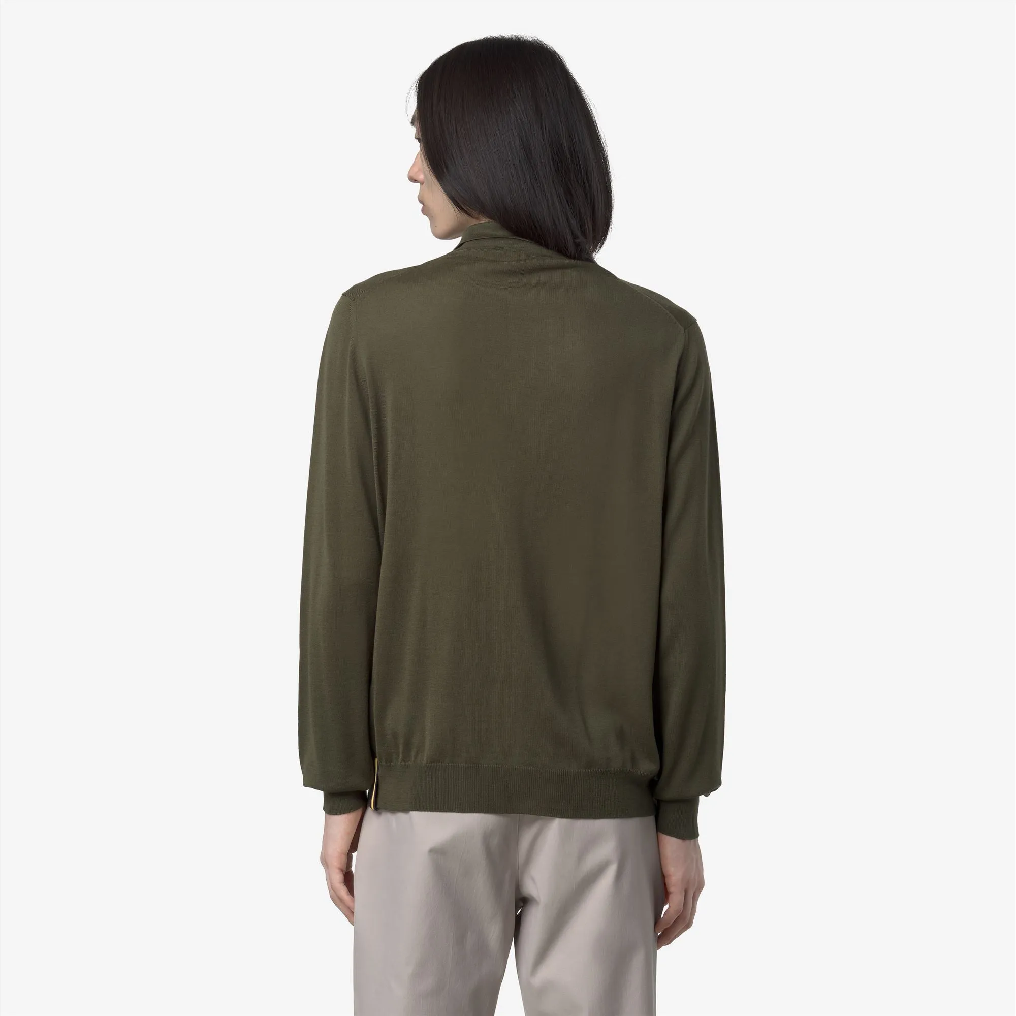 REY WOOL MERINO BLEND - Knitwear - Pull Over - Man - Green Winter sold by K-Way product image thumbnail 5