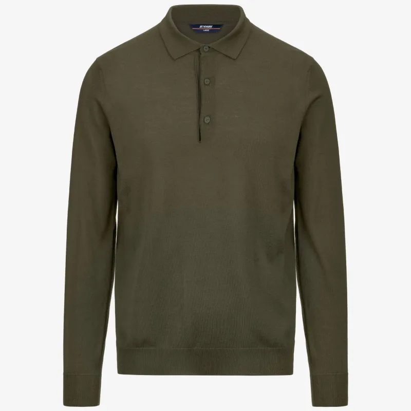 REY WOOL MERINO BLEND - Knitwear - Pull Over - Man - Green Winter made by K-Way