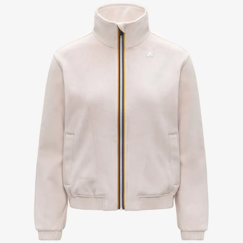 VIVIETTE VELOUR POLAR - Fleece - Jacket - WOMAN - Rose Hushed-Rose Hushed sold by K-Way